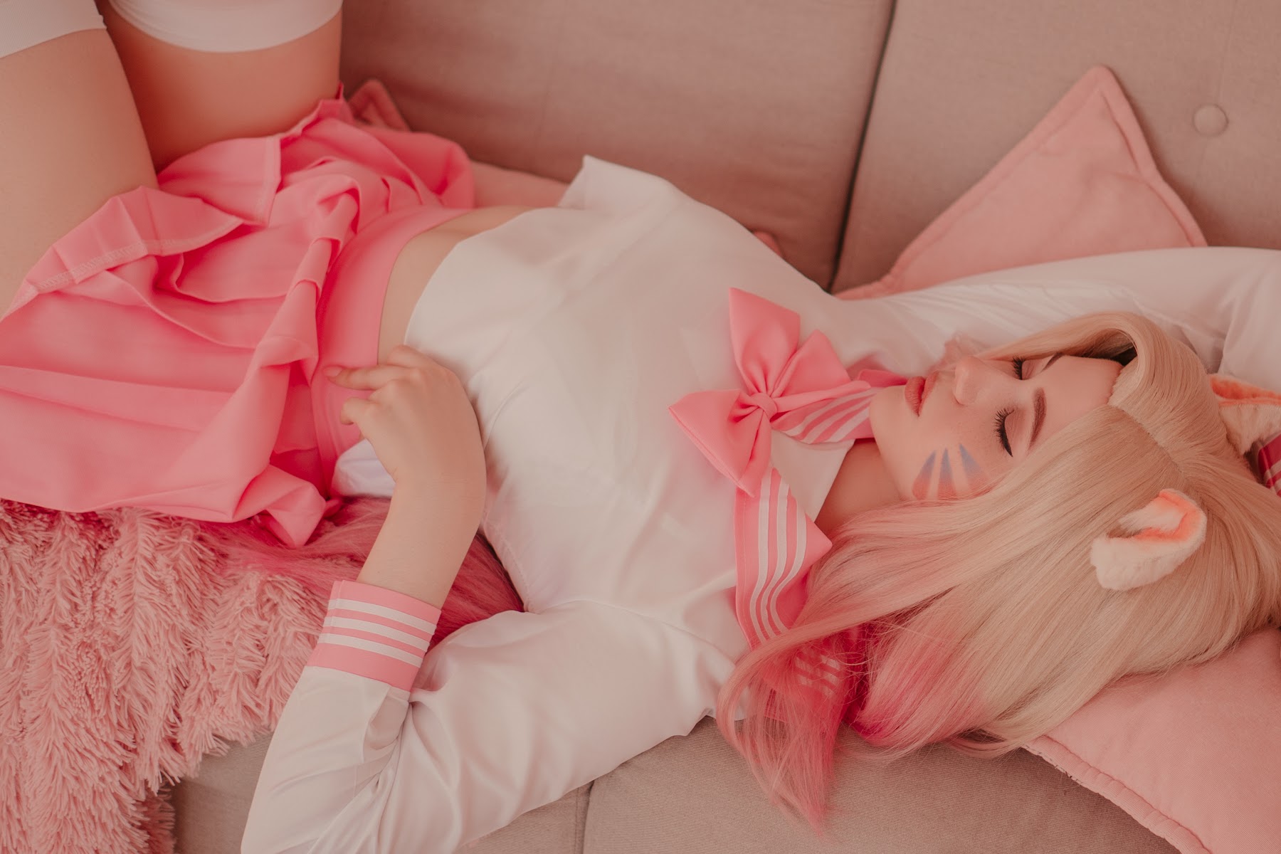 Coser@Alina Becker – Ahri Schoolgirl - P50
