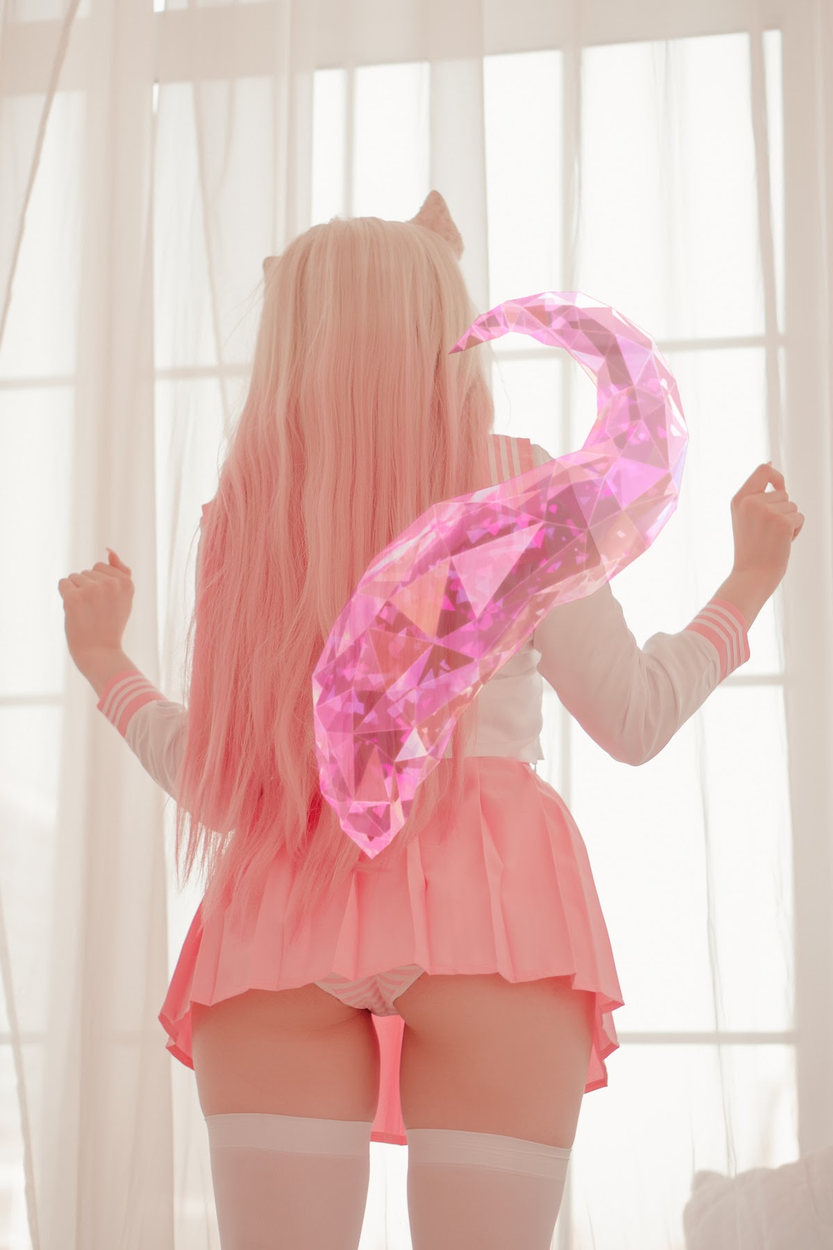 Coser@Alina Becker – Ahri Schoolgirl - P56