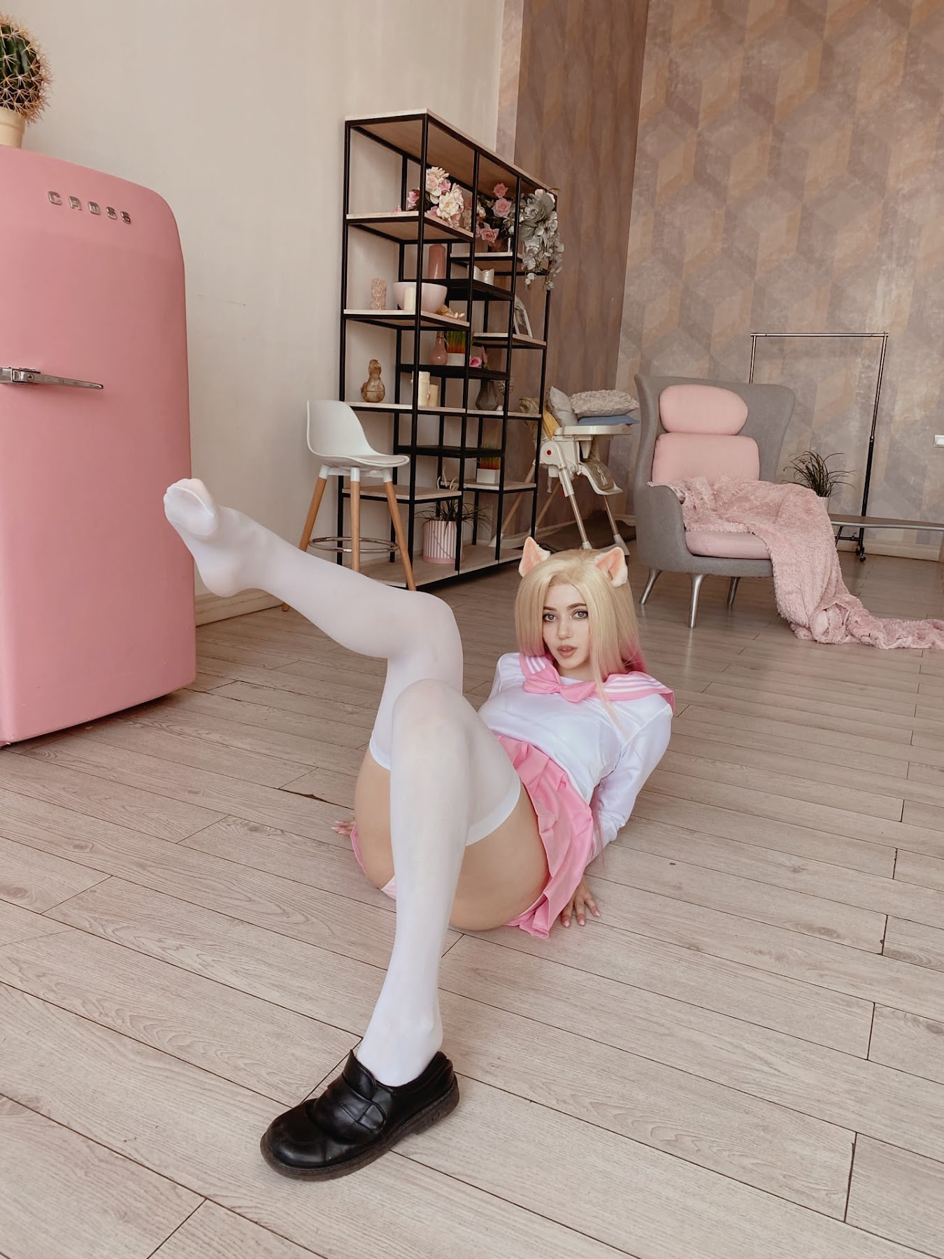 Coser@Alina Becker – Ahri Schoolgirl - P5