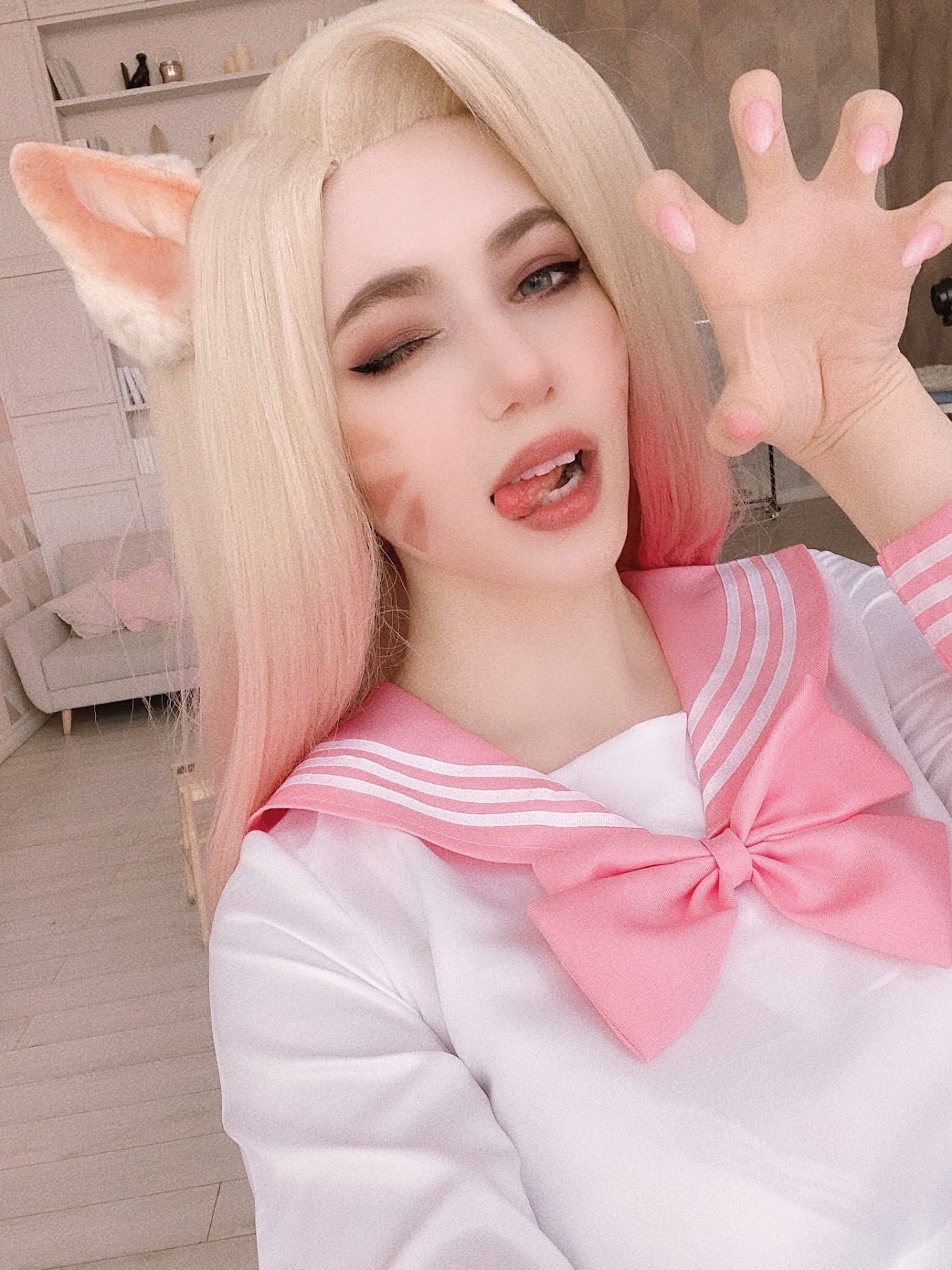 Coser@Alina Becker – Ahri Schoolgirl - P63