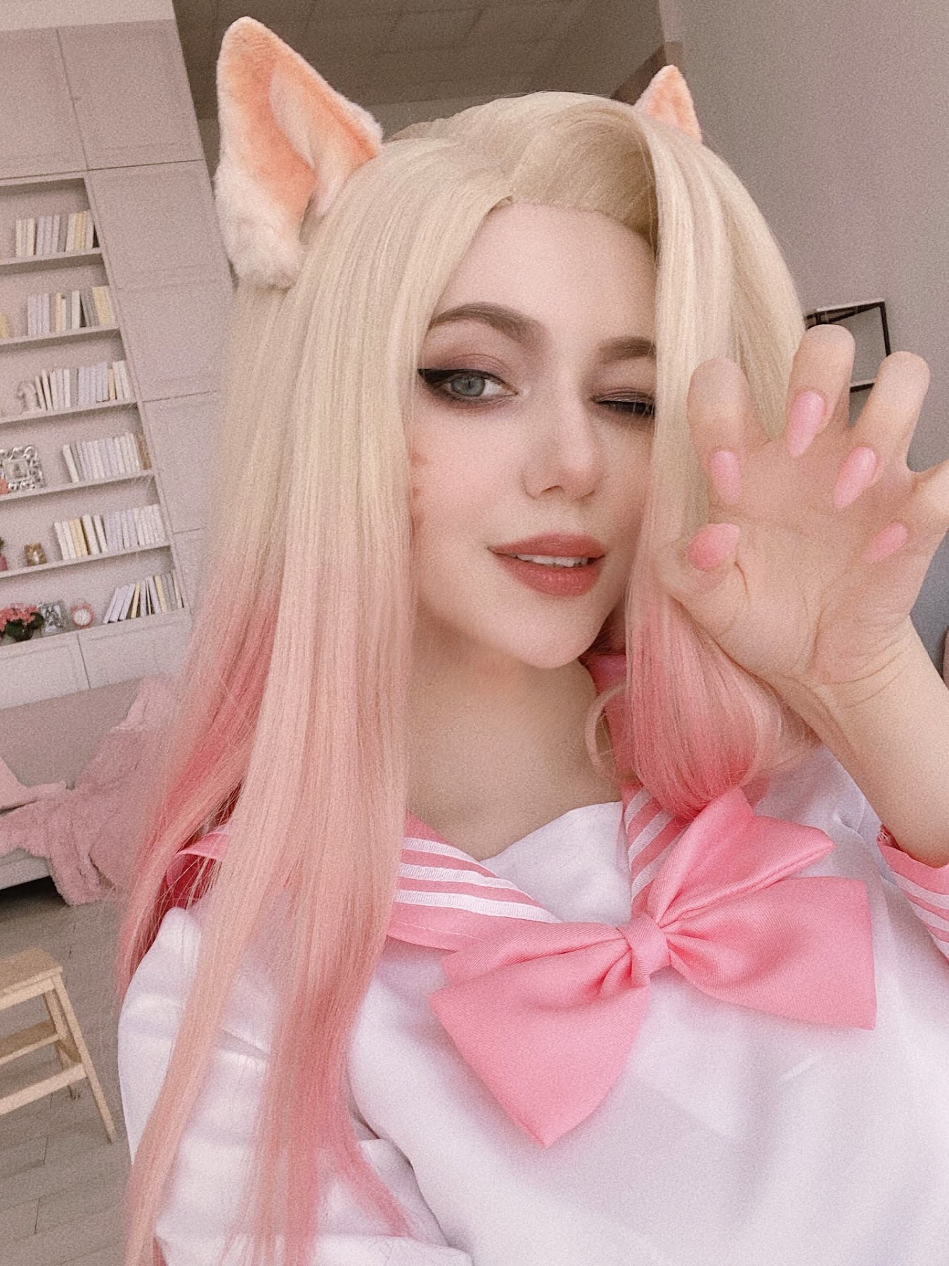 Coser@Alina Becker – Ahri Schoolgirl - P69