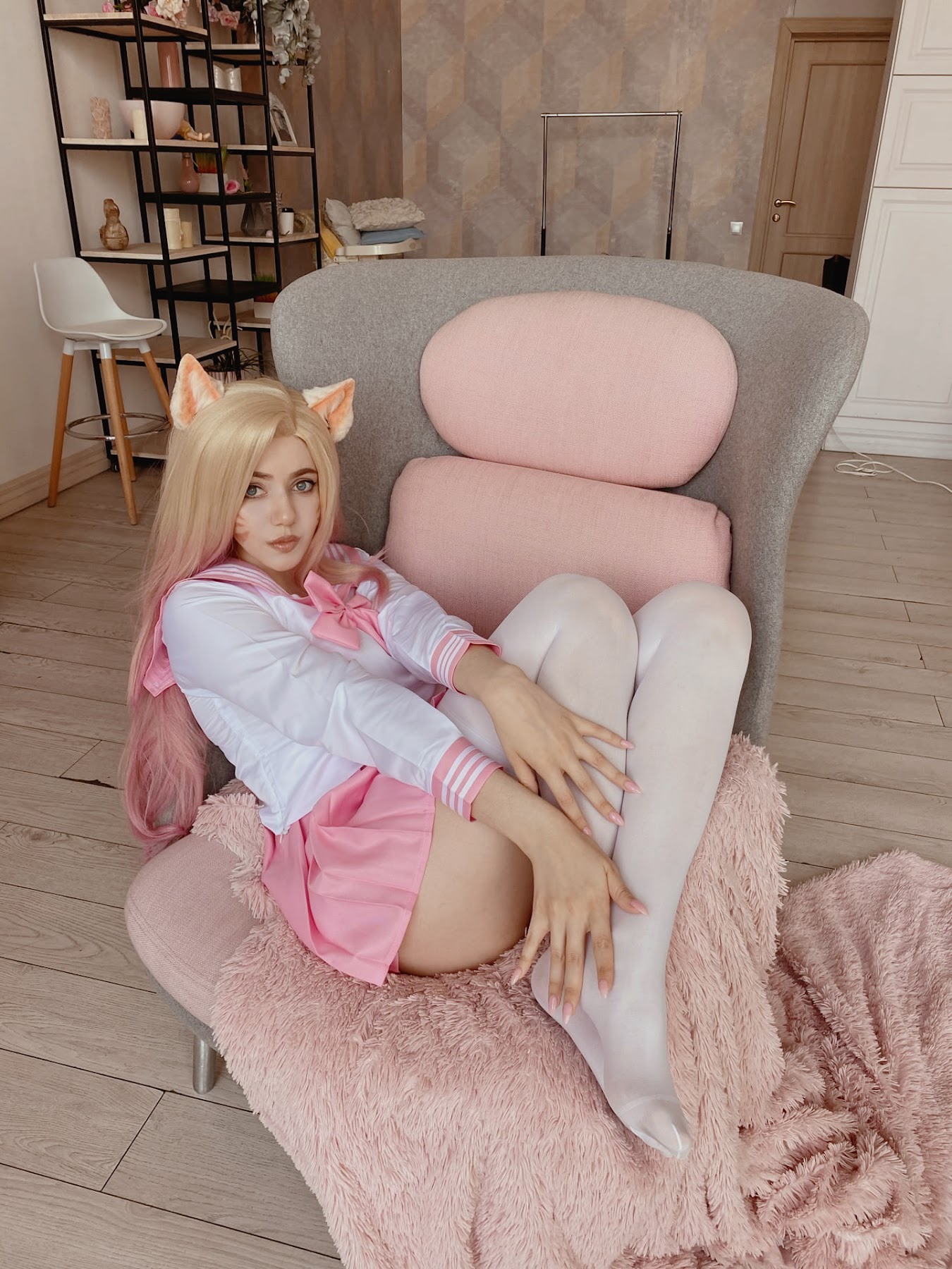 Coser@Alina Becker – Ahri Schoolgirl - P70