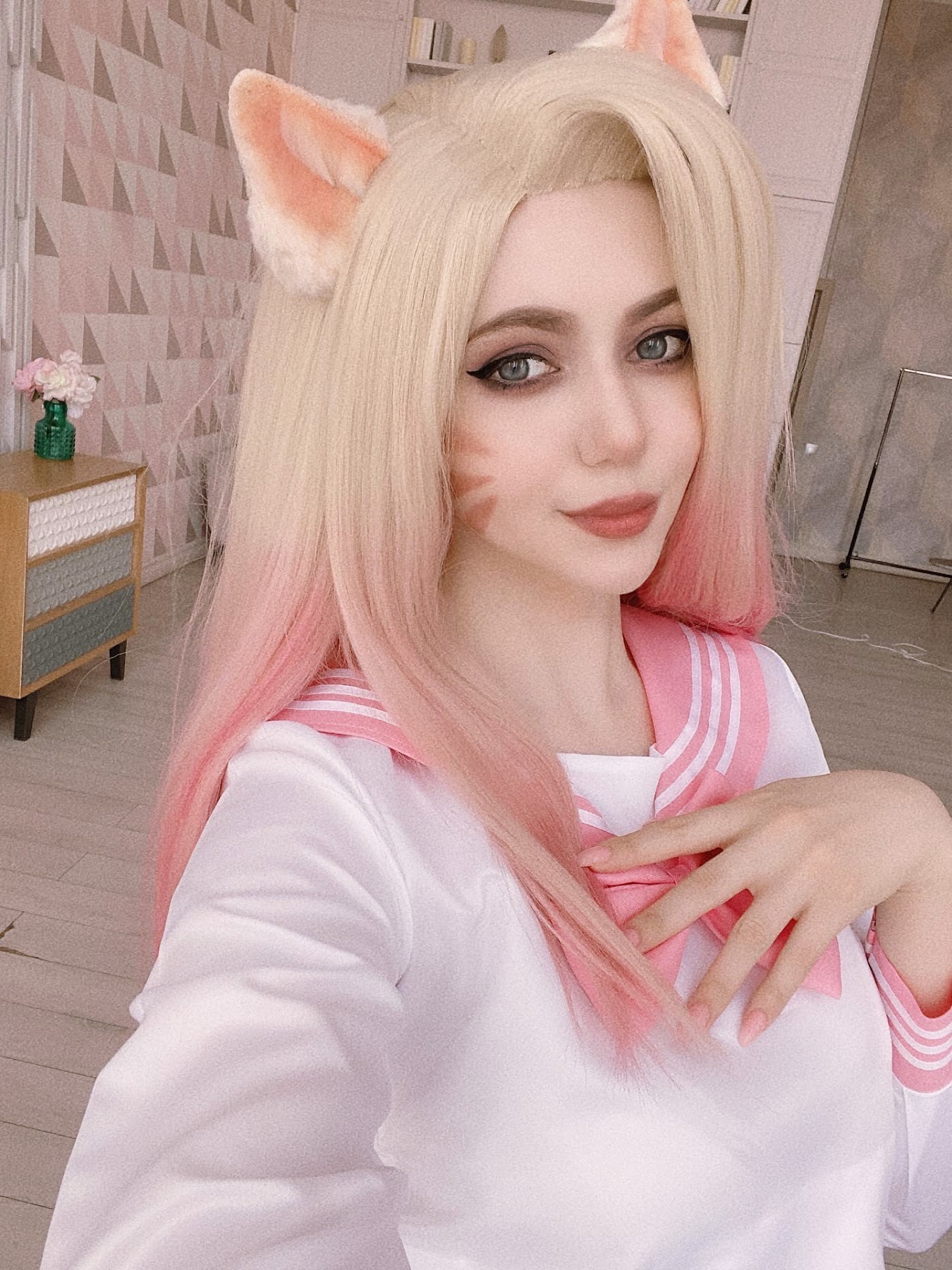 Coser@Alina Becker – Ahri Schoolgirl - P72