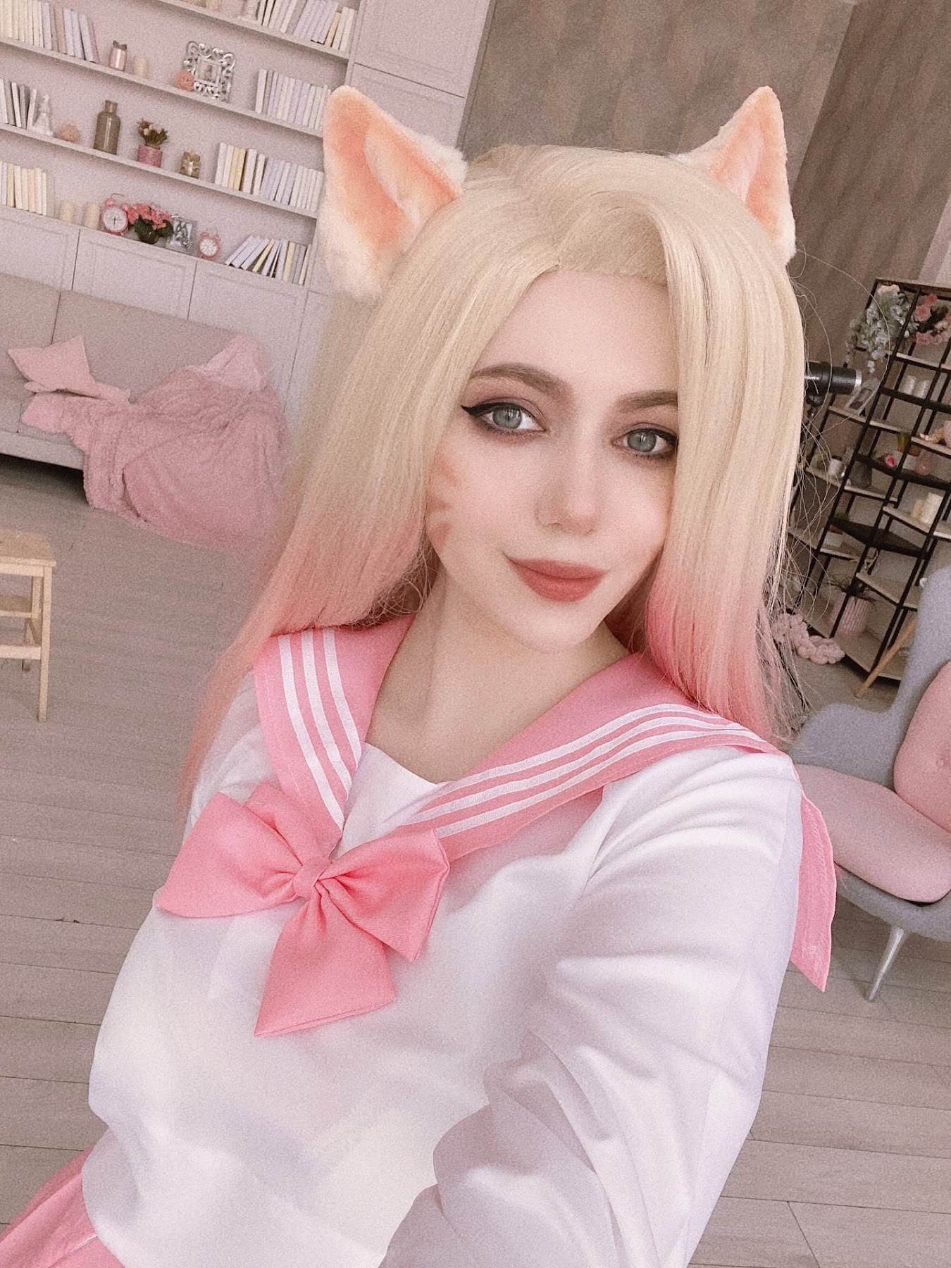 Coser@Alina Becker – Ahri Schoolgirl - P74