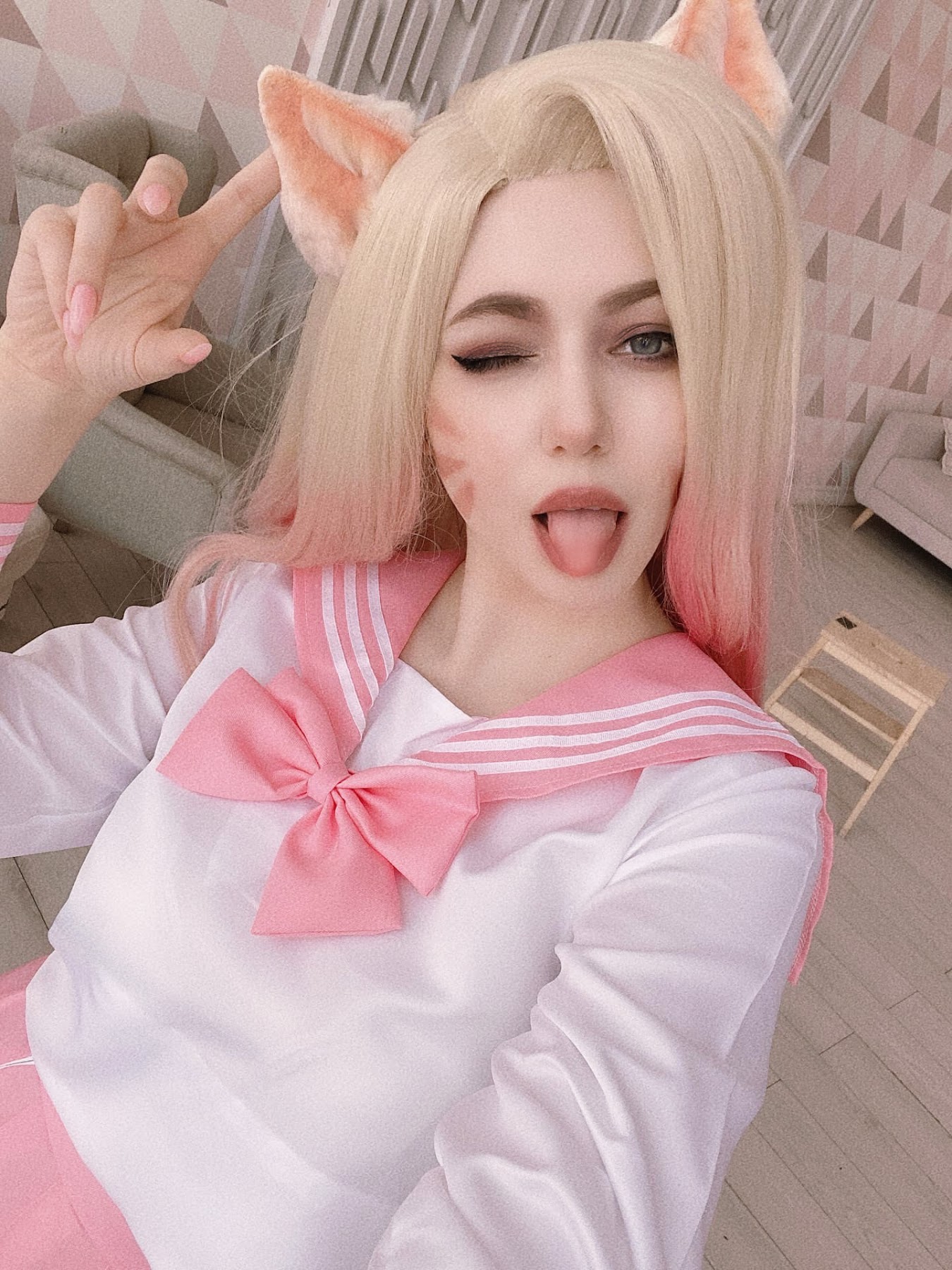 Coser@Alina Becker – Ahri Schoolgirl - P76