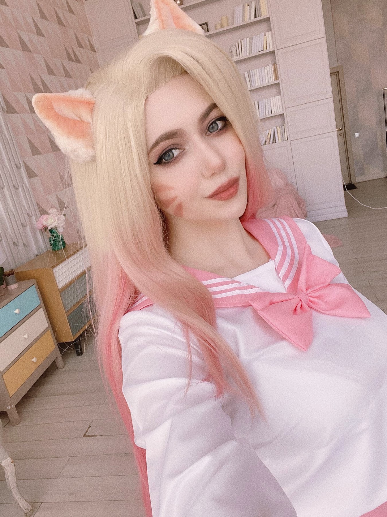 Coser@Alina Becker – Ahri Schoolgirl - P79