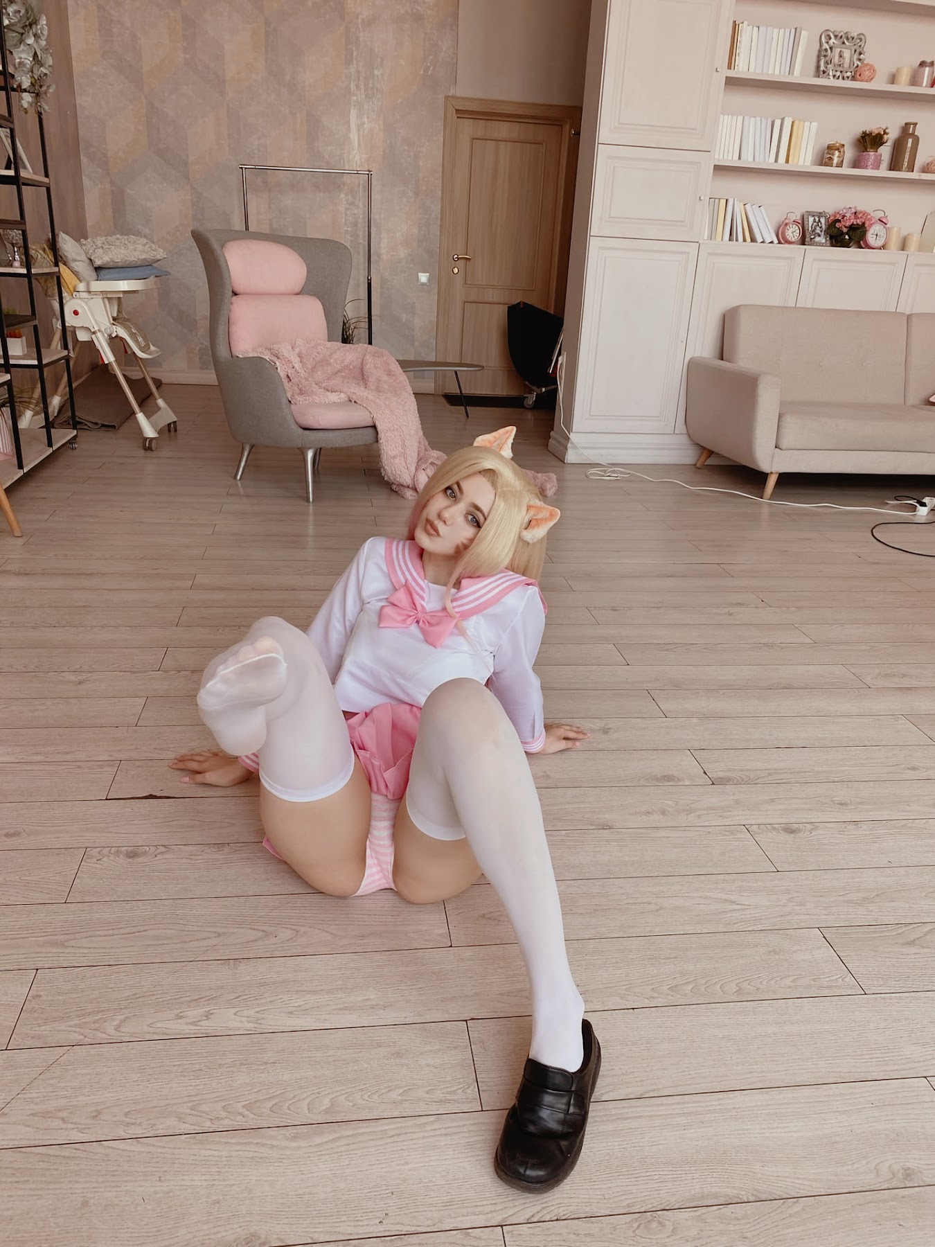 Coser@Alina Becker – Ahri Schoolgirl - P82