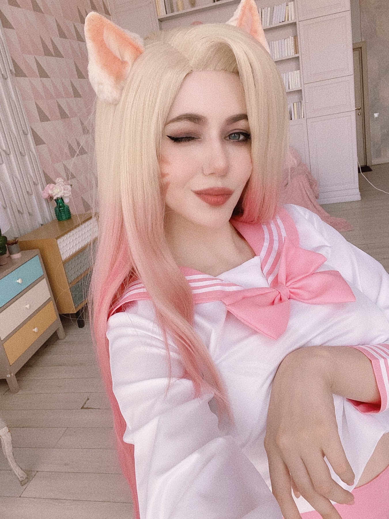 Coser@Alina Becker – Ahri Schoolgirl - P83