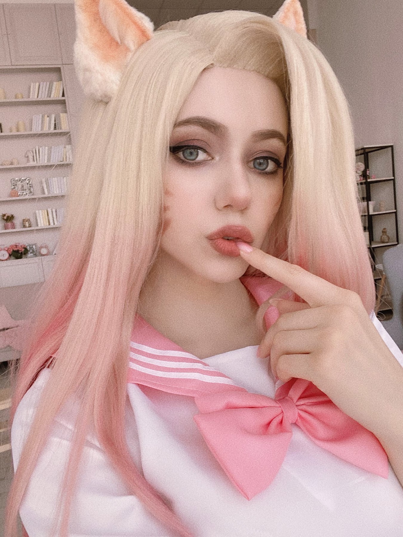 Coser@Alina Becker – Ahri Schoolgirl - P86