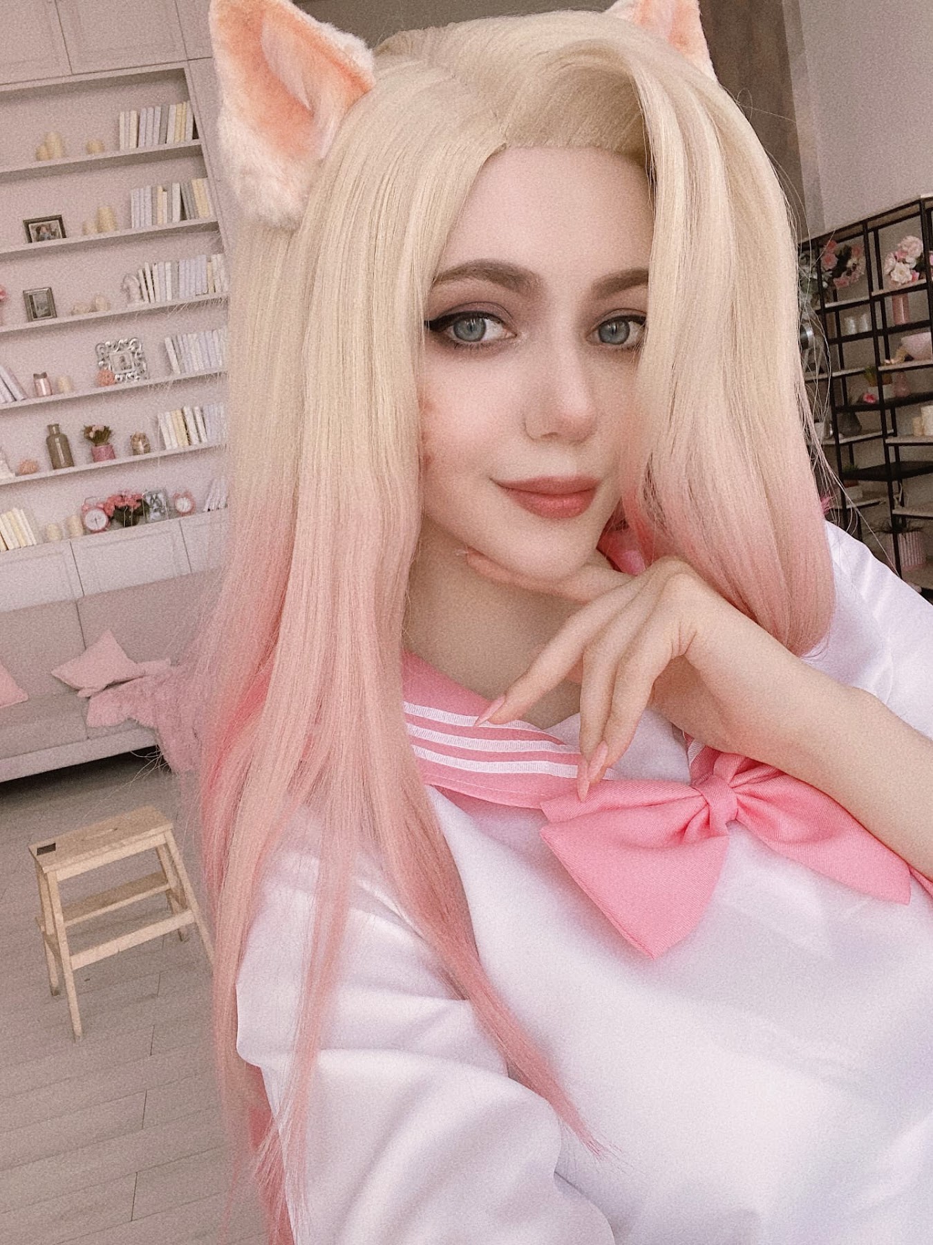 Coser@Alina Becker – Ahri Schoolgirl - P8