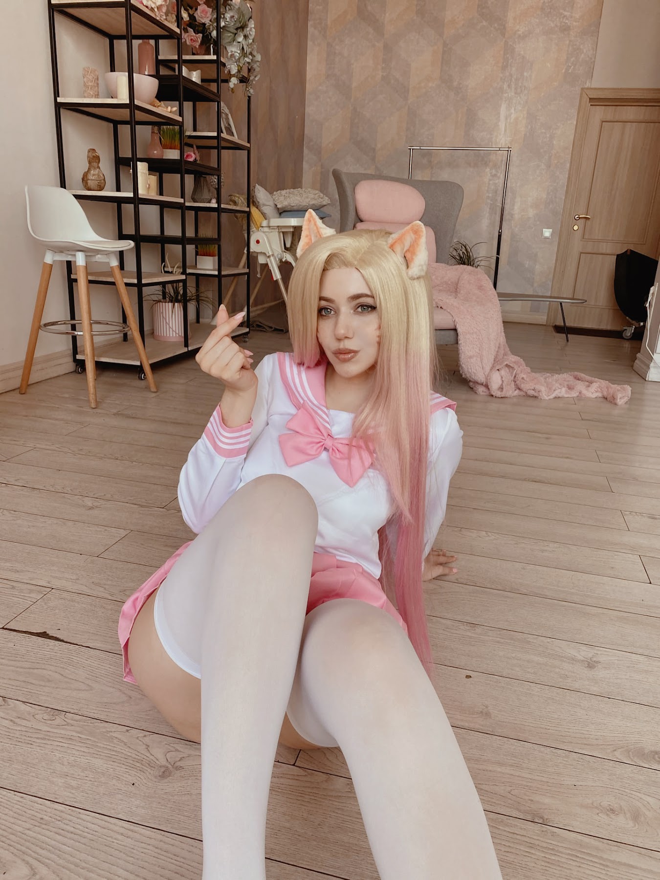 Coser@Alina Becker – Ahri Schoolgirl - P91