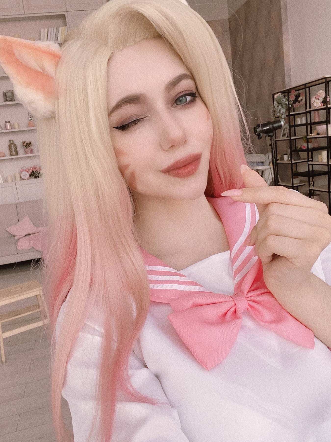 Coser@Alina Becker – Ahri Schoolgirl - P97