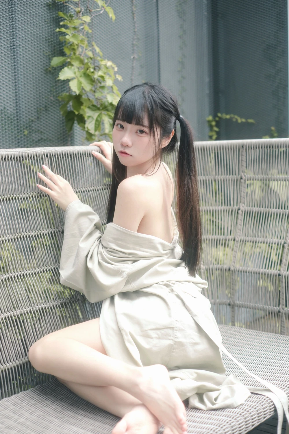 Cosplay 可可小白兔 – 在陽台做壞事的小兔兔 - P53