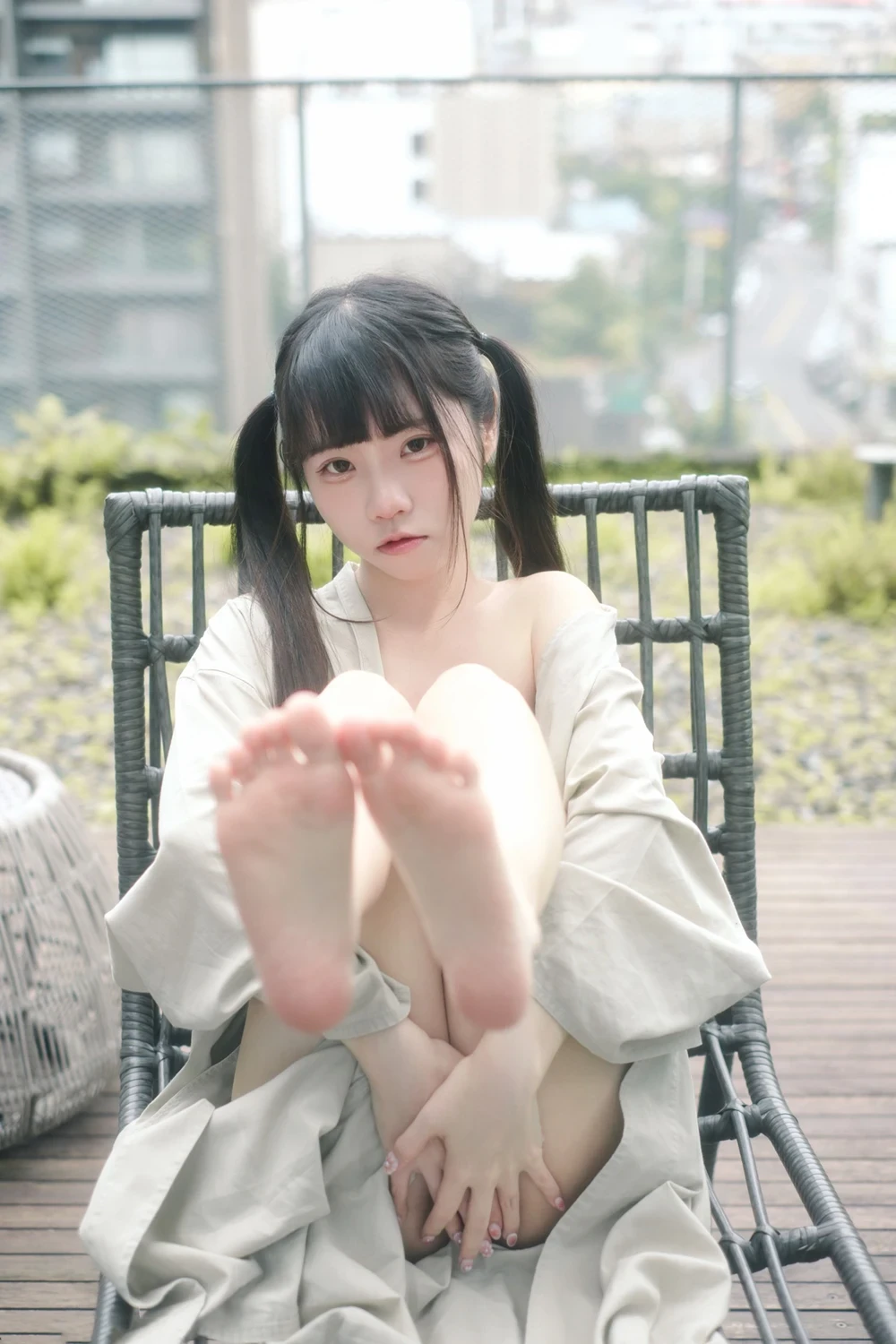 Cosplay 可可小白兔 – 在陽台做壞事的小兔兔 - P57