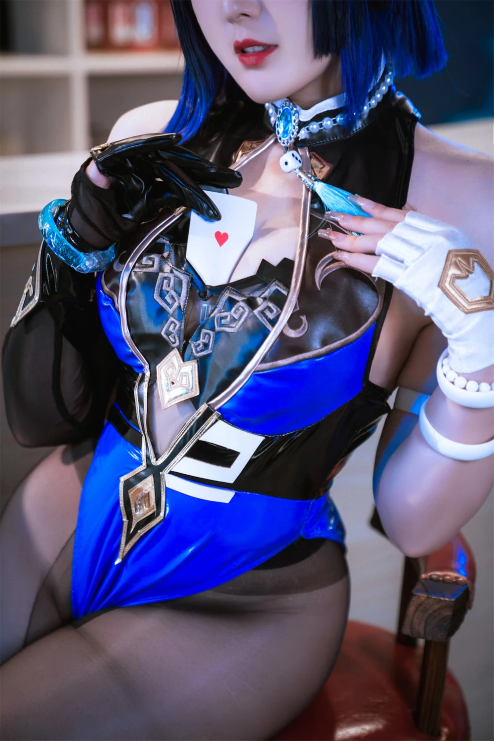 Cosplay Natsuko夏夏子 – 原神 夜兰兔女郎 - P23