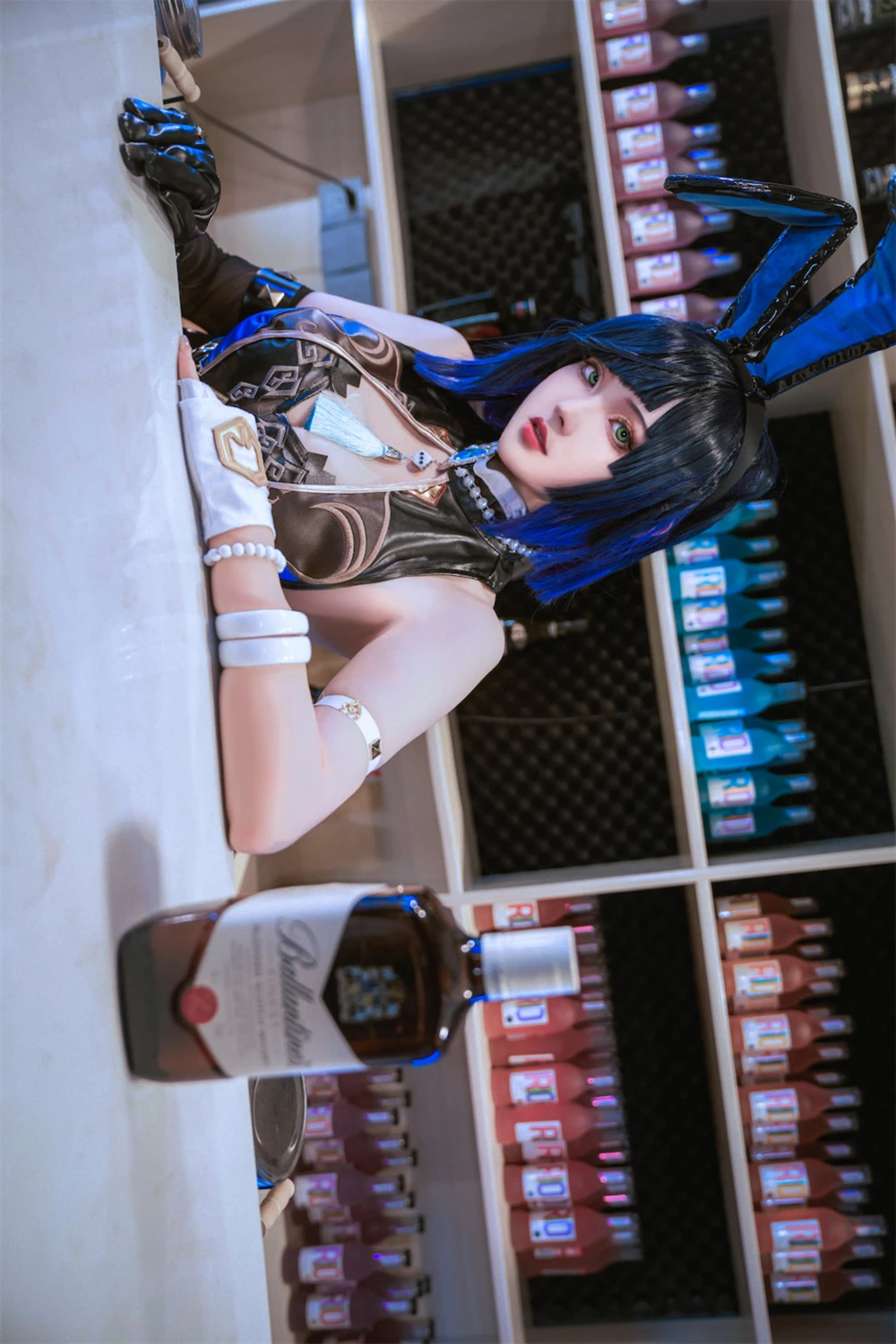 Cosplay Natsuko夏夏子 – 原神 夜兰兔女郎 - P35