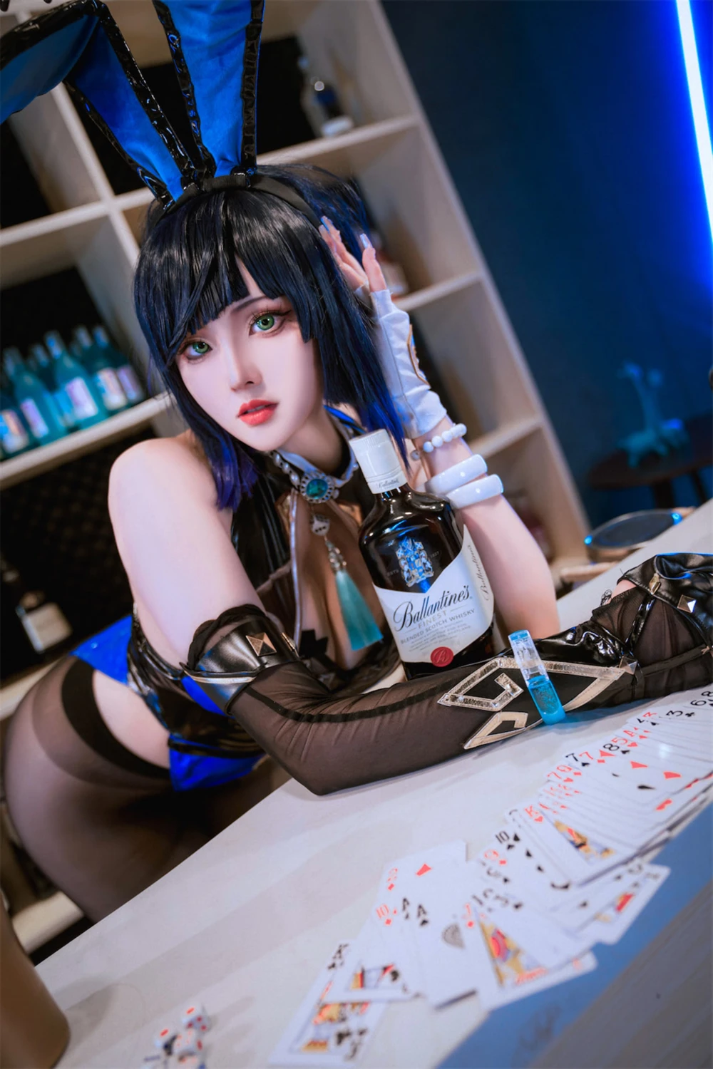 Cosplay Natsuko夏夏子 – 原神 夜兰兔女郎 - P37