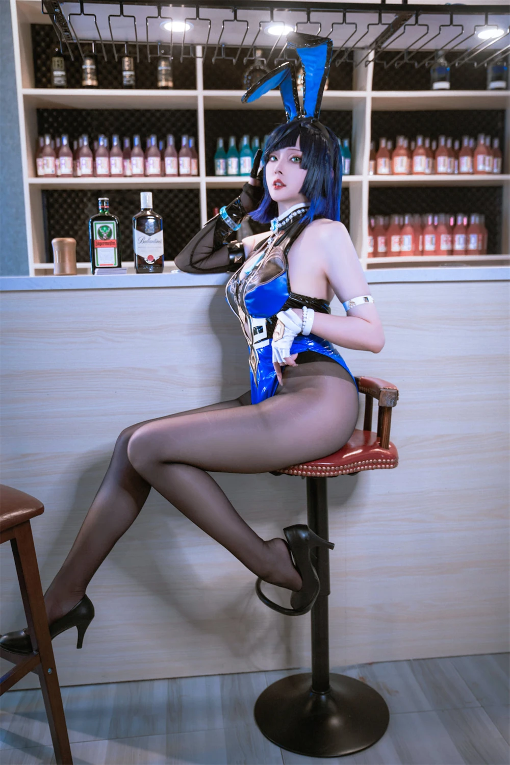 Cosplay Natsuko夏夏子 – 原神 夜兰兔女郎 - P7