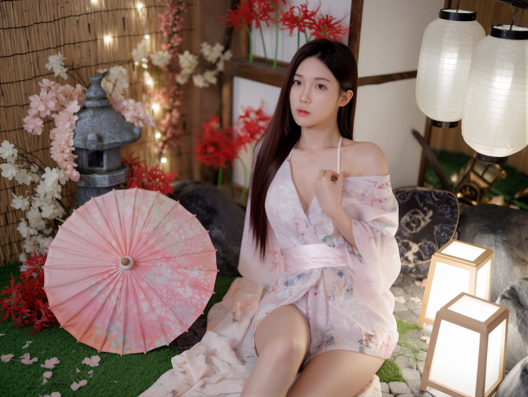 [Bimilstory] Hayun (하윤) – Vol.16 Cherry Blossom Date - P58