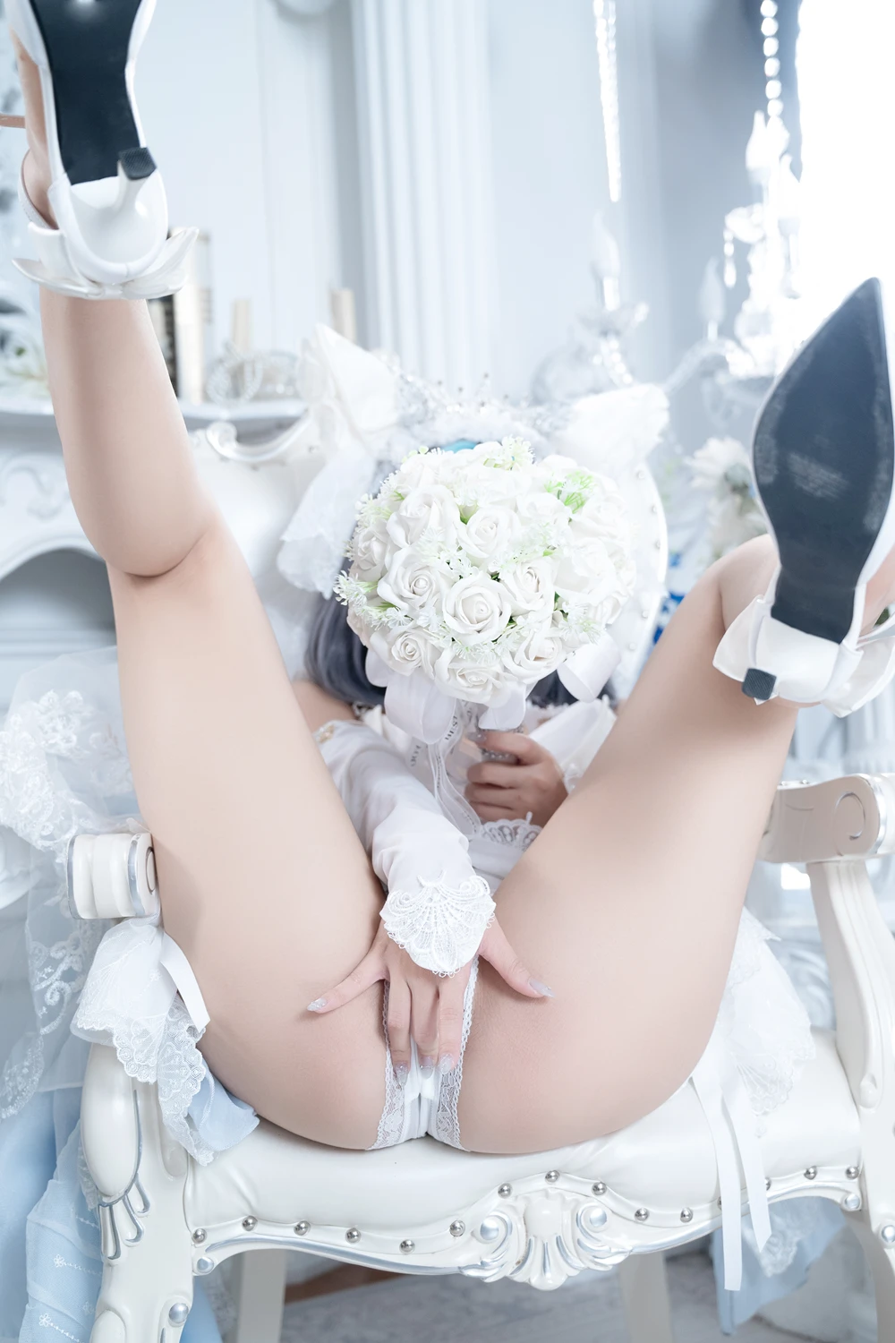 Cosplay PoppaChan – Cheshire Wedding & Nikke Blanc - P12