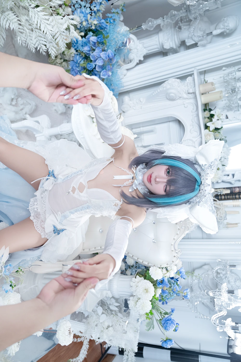 Cosplay PoppaChan – Cheshire Wedding & Nikke Blanc - P18