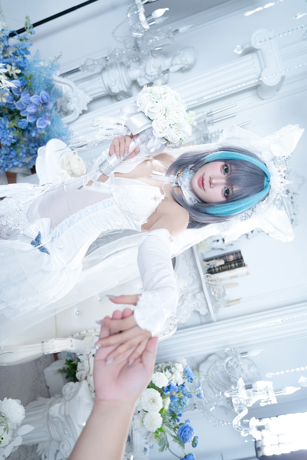 Cosplay PoppaChan – Cheshire Wedding & Nikke Blanc - P2