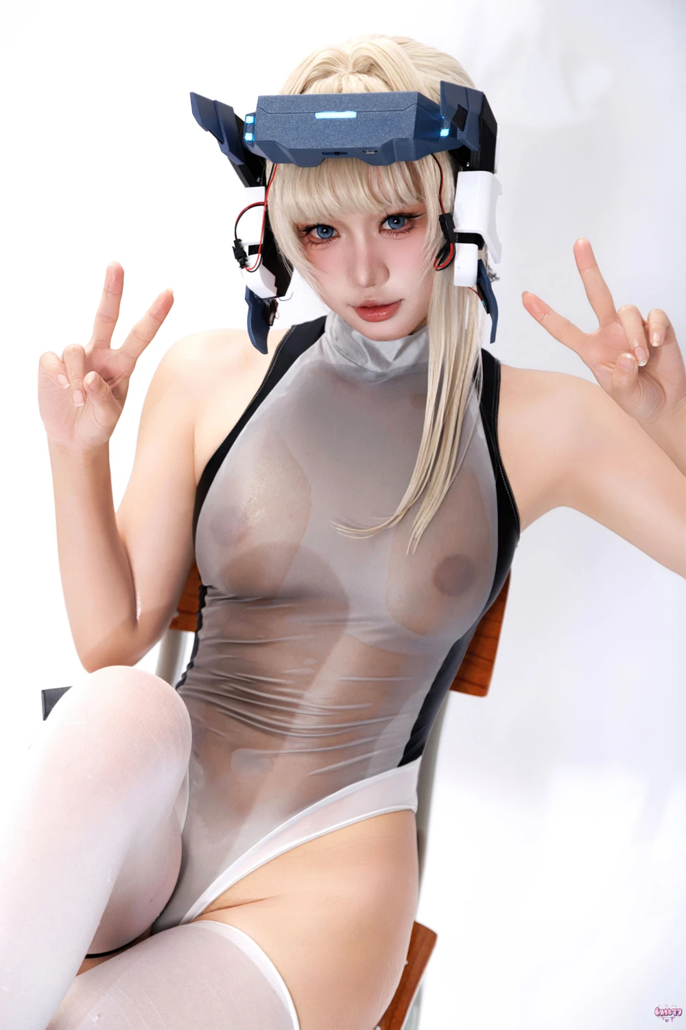 Cosplay 柒柒要乖哦 – 蔚蓝档案 飞鸟马时 竞泳 - P57
