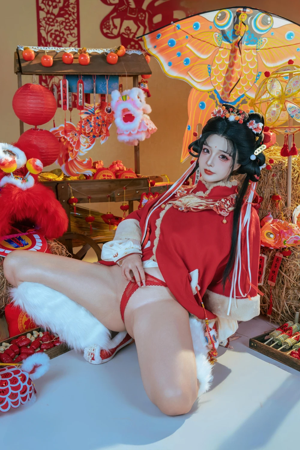 Cosplay Yuuhui玉汇 – 2026新春特辑 醒狮少女 - P9