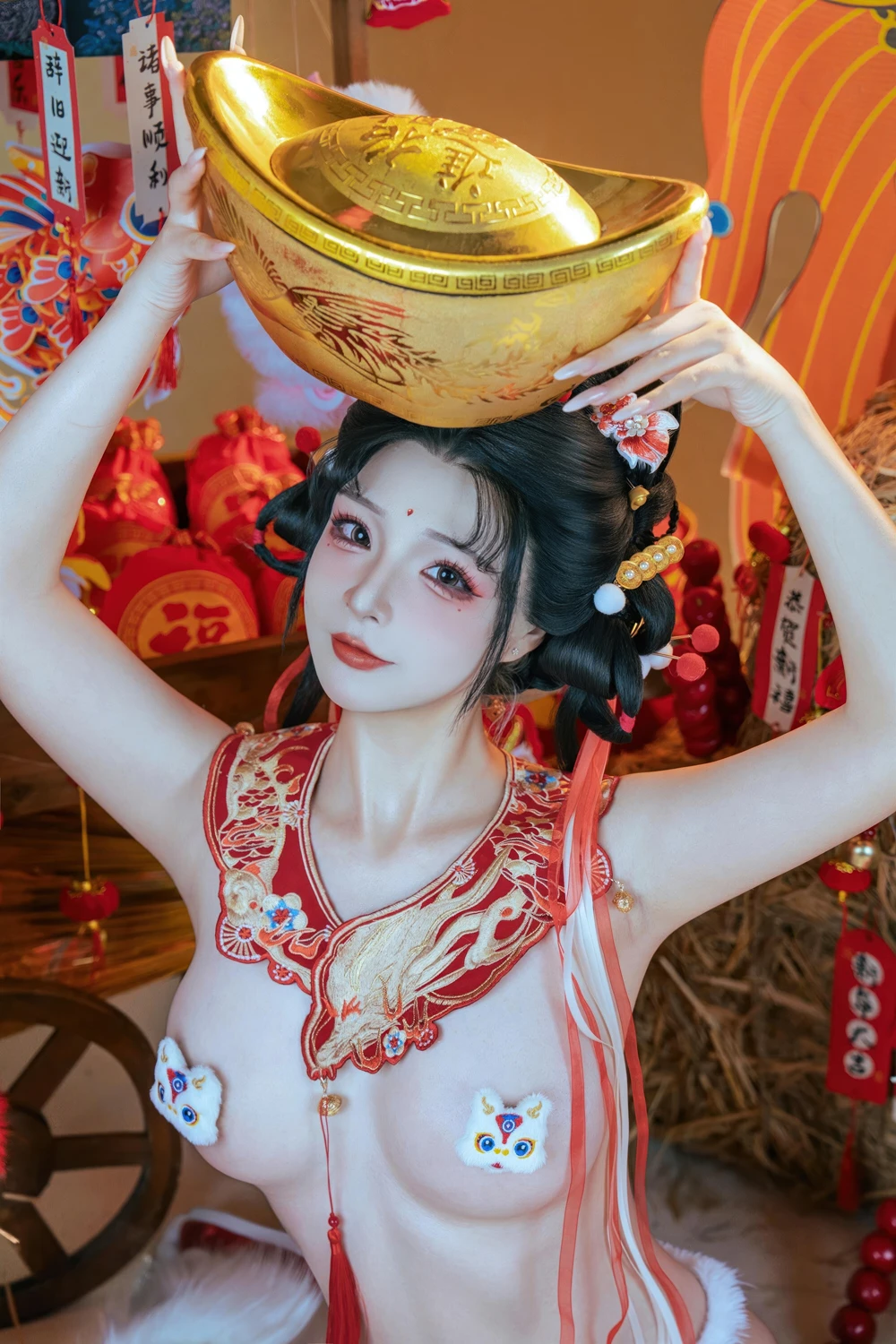 Cosplay Yuuhui玉汇 – 2026新春特辑 醒狮少女 - P101