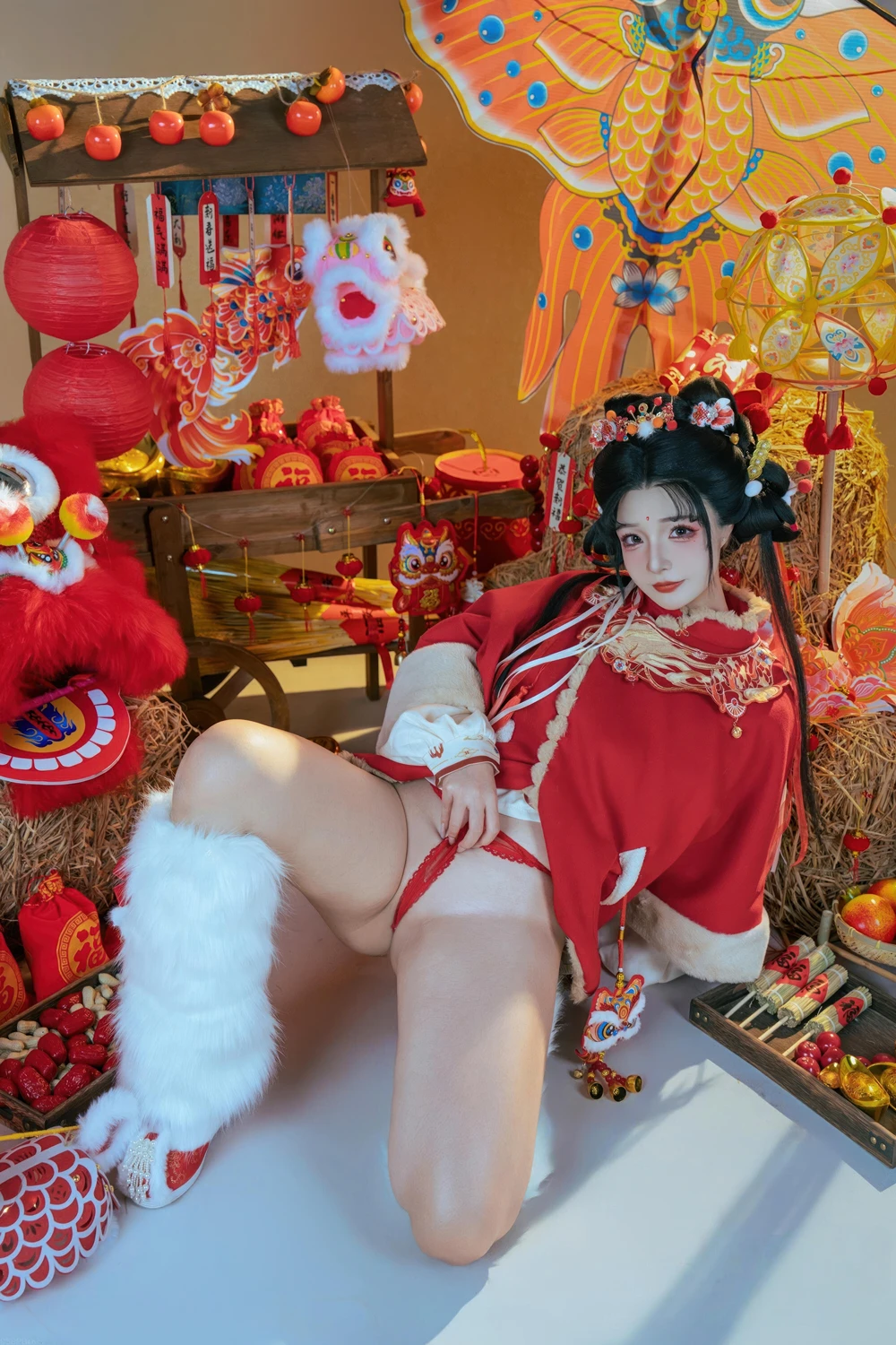 Cosplay Yuuhui玉汇 – 2026新春特辑 醒狮少女 - P10