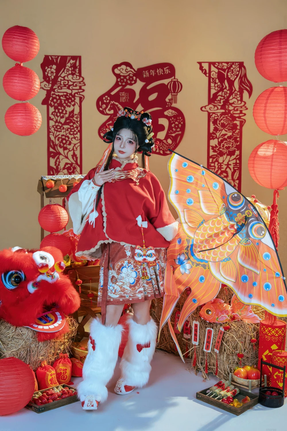 Cosplay Yuuhui玉汇 – 2026新春特辑 醒狮少女 - P18
