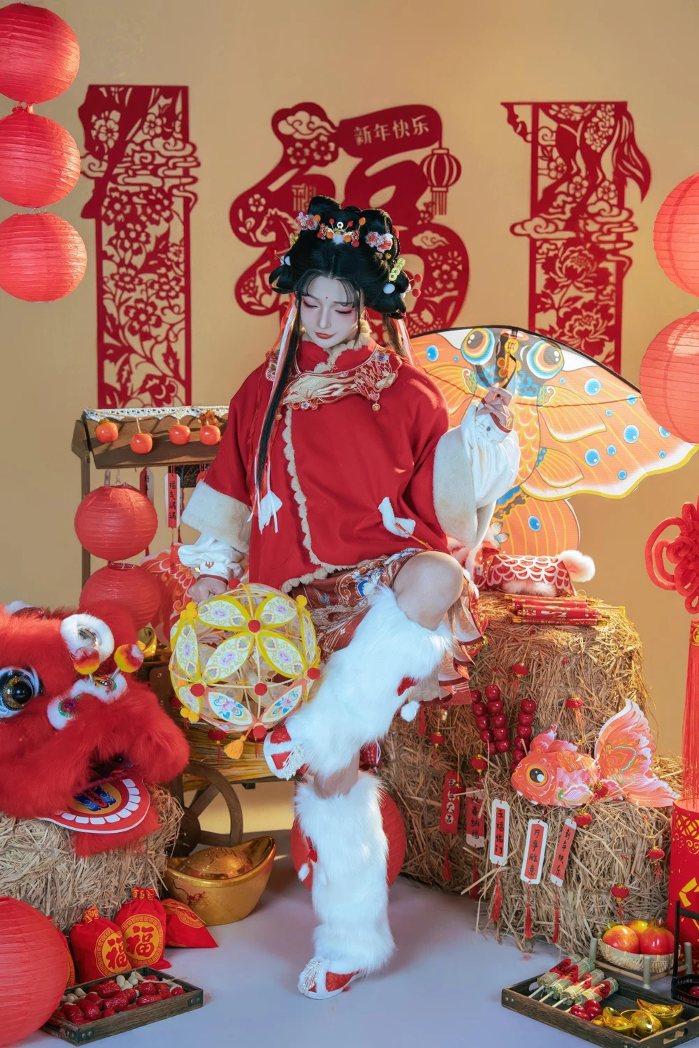 Cosplay Yuuhui玉汇 – 2026新春特辑 醒狮少女 - P19