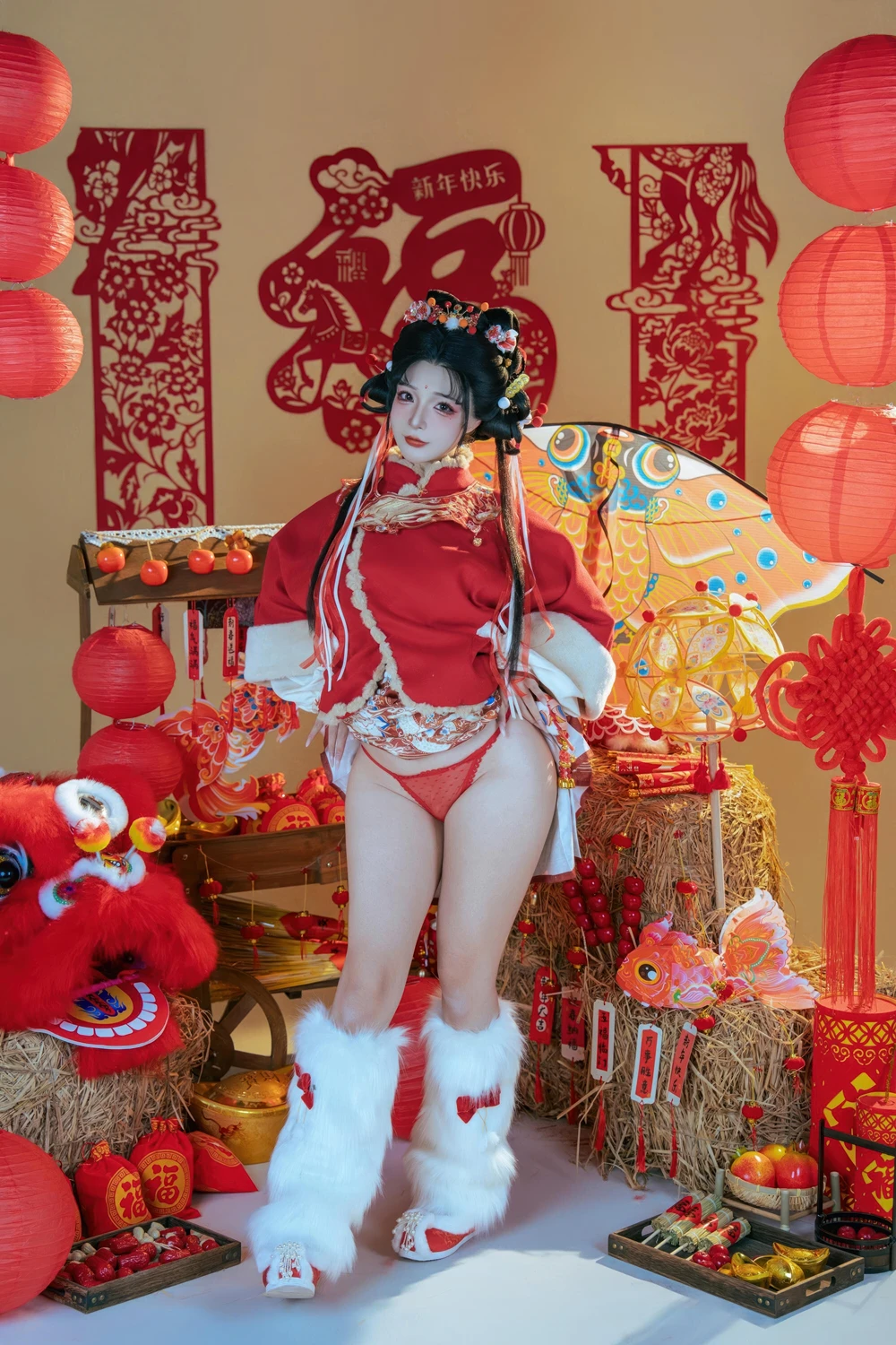 Cosplay Yuuhui玉汇 – 2026新春特辑 醒狮少女 - P20