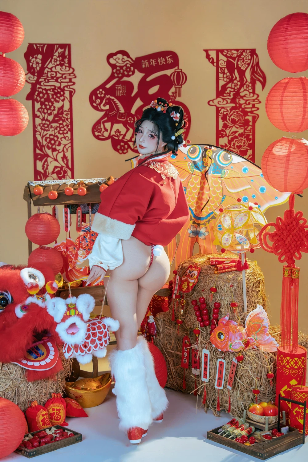 Cosplay Yuuhui玉汇 – 2026新春特辑 醒狮少女 - P21