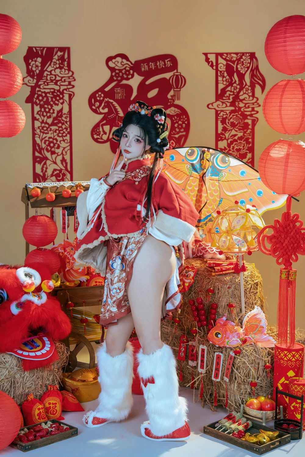 Cosplay Yuuhui玉汇 – 2026新春特辑 醒狮少女 - P22