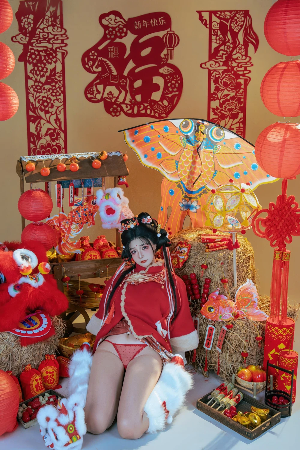 Cosplay Yuuhui玉汇 – 2026新春特辑 醒狮少女 - P24