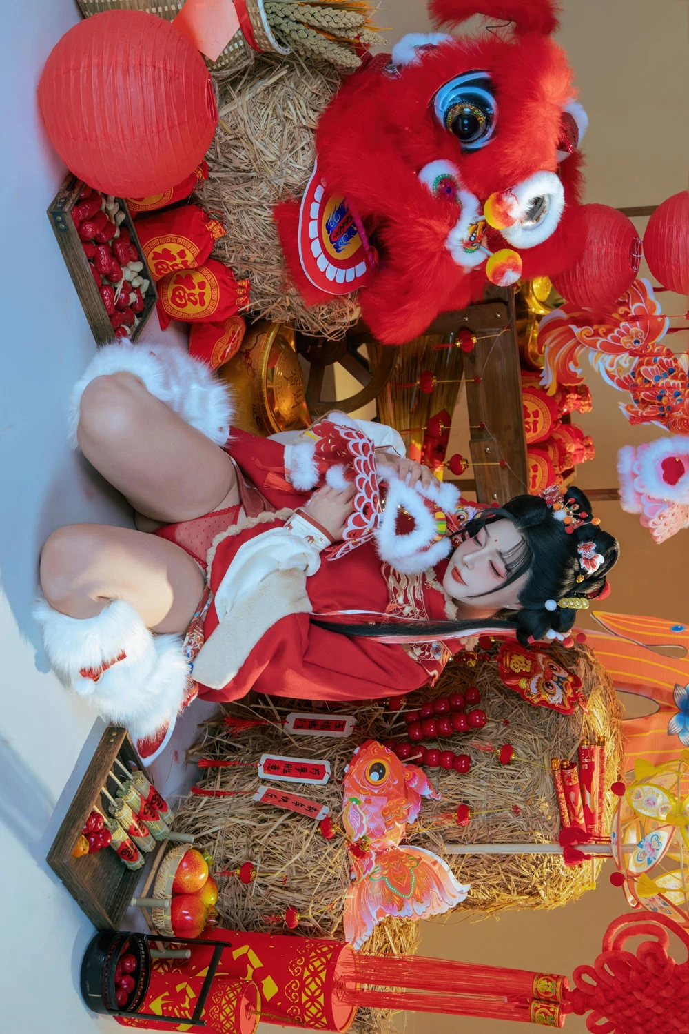 Cosplay Yuuhui玉汇 – 2026新春特辑 醒狮少女 - P25