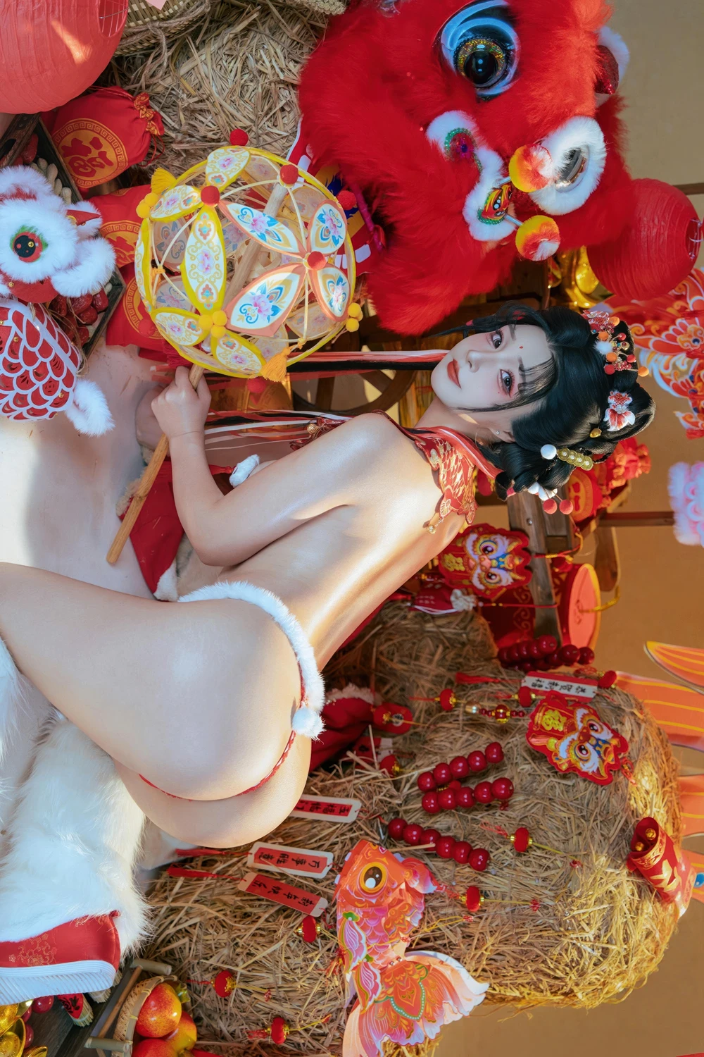 Cosplay Yuuhui玉汇 – 2026新春特辑 醒狮少女 - P52