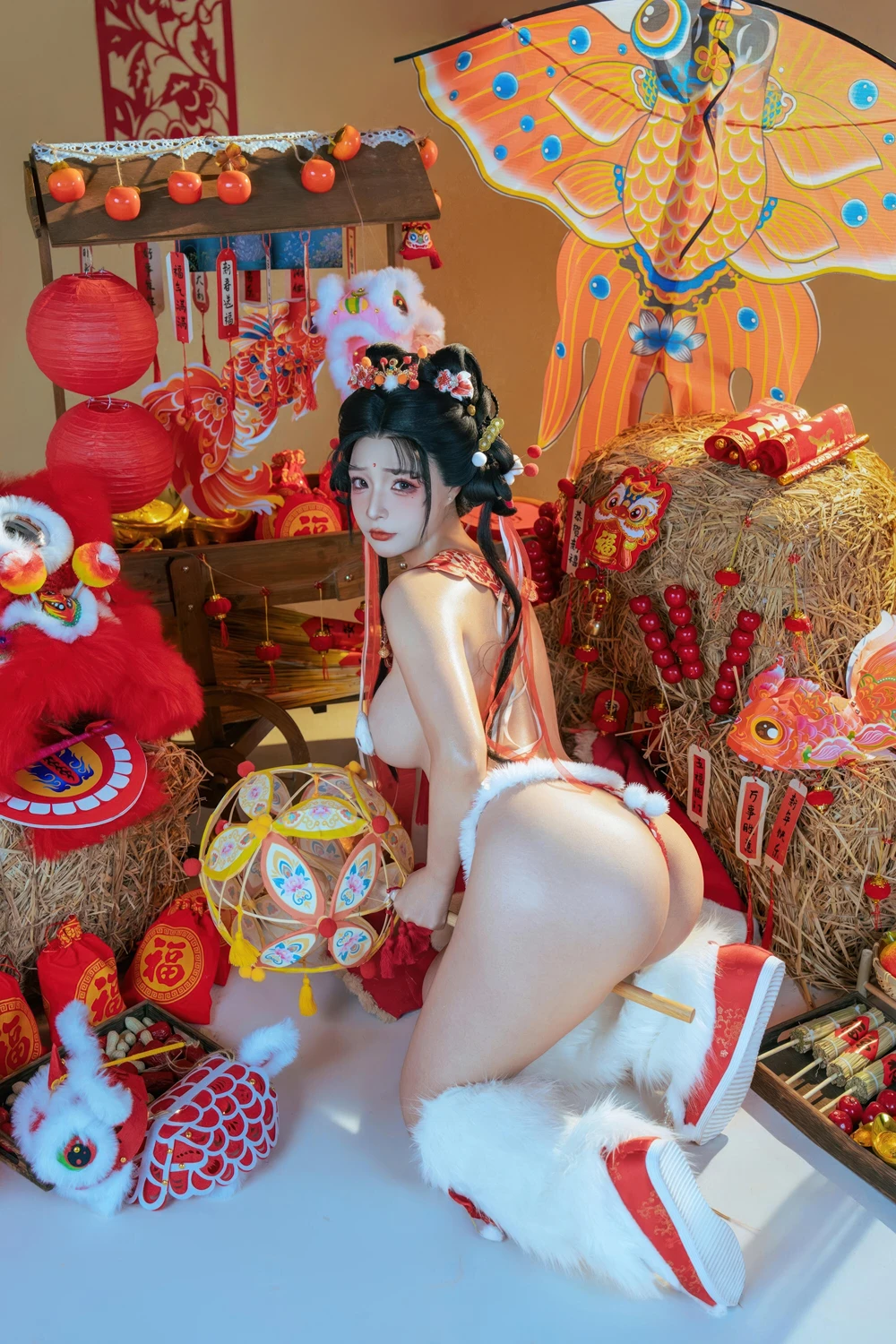 Cosplay Yuuhui玉汇 – 2026新春特辑 醒狮少女 - P58