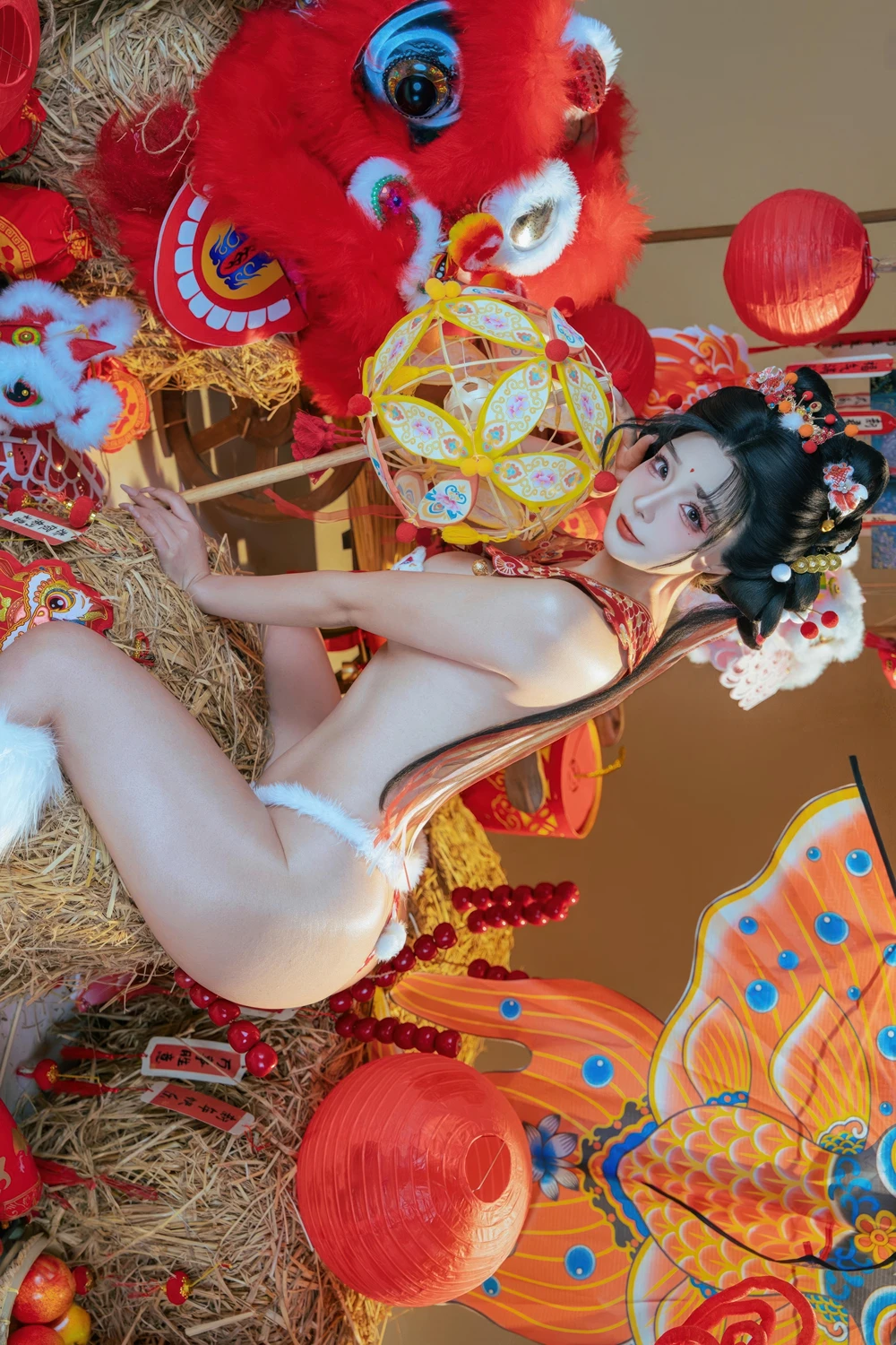 Cosplay Yuuhui玉汇 – 2026新春特辑 醒狮少女 - P86