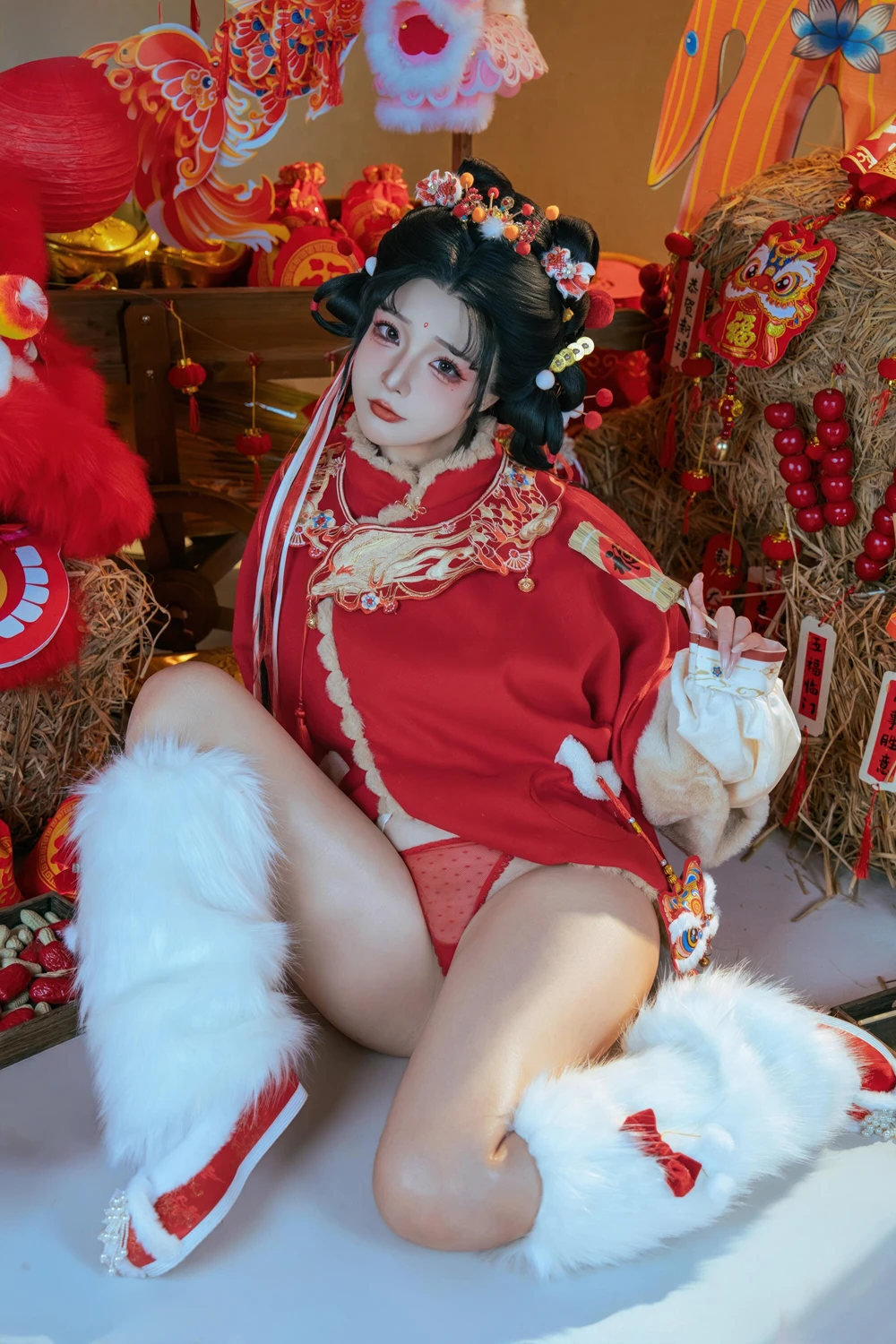 Cosplay Yuuhui玉汇 – 2026新春特辑 醒狮少女 - P8