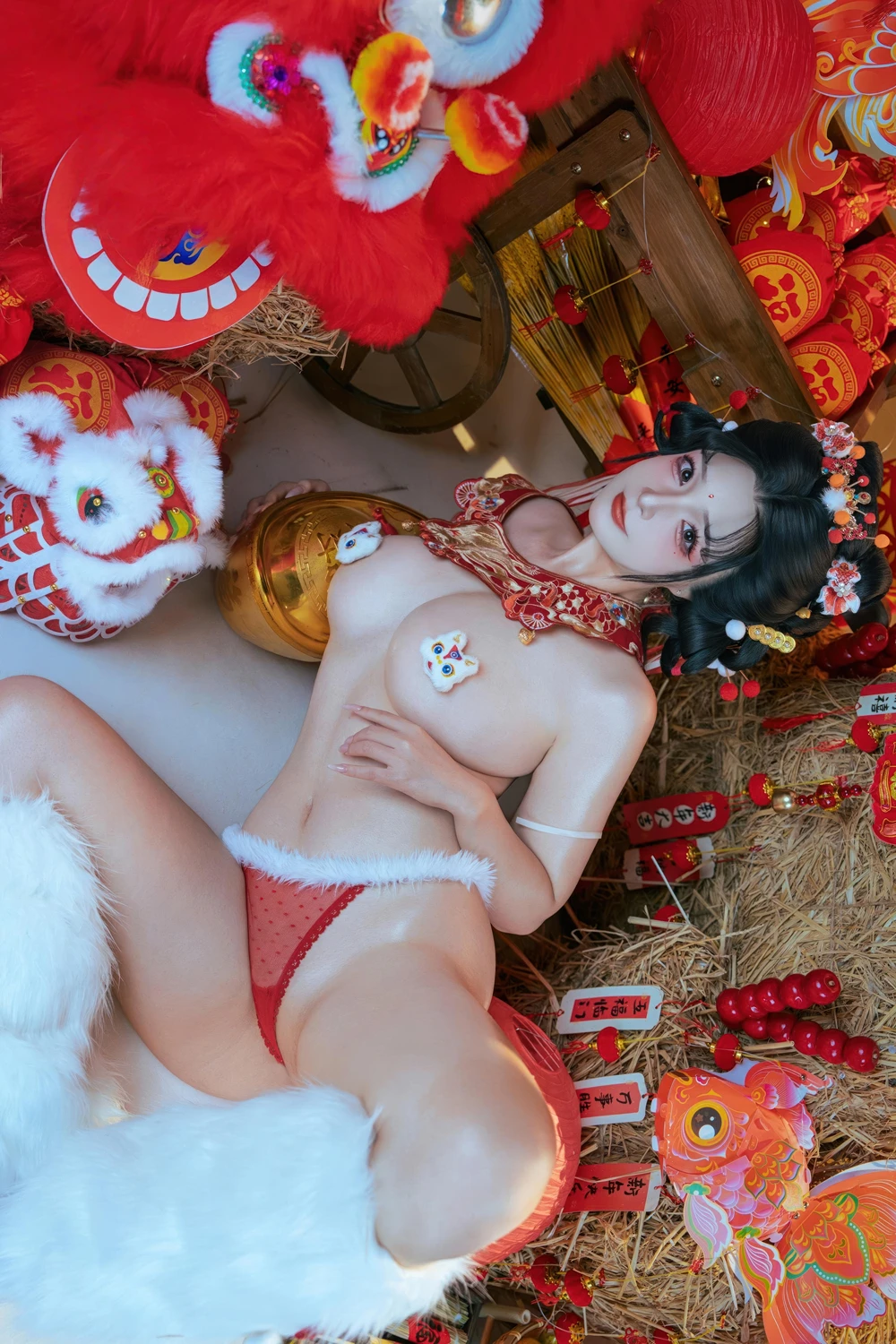 Cosplay Yuuhui玉汇 – 2026新春特辑 醒狮少女 - P98