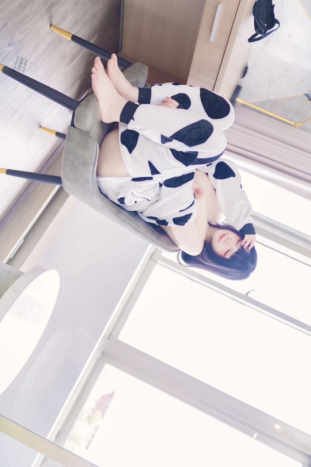 Cosplay 落落Raku – 奶牛Milky & 白衣小猫Kitten - P24