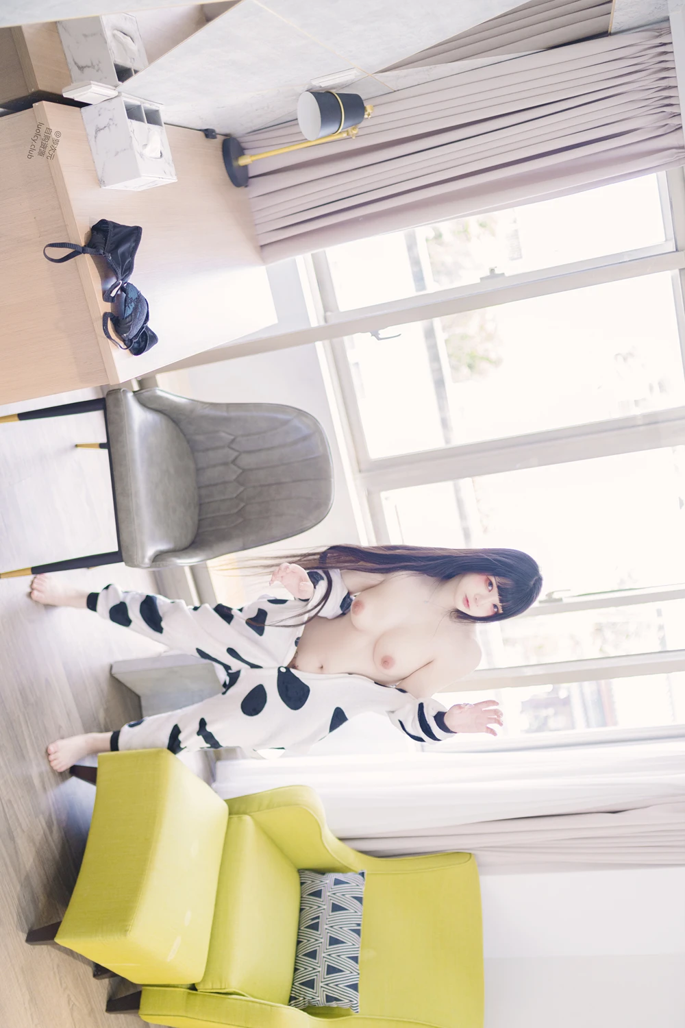 Cosplay 落落Raku – 奶牛Milky & 白衣小猫Kitten - P31