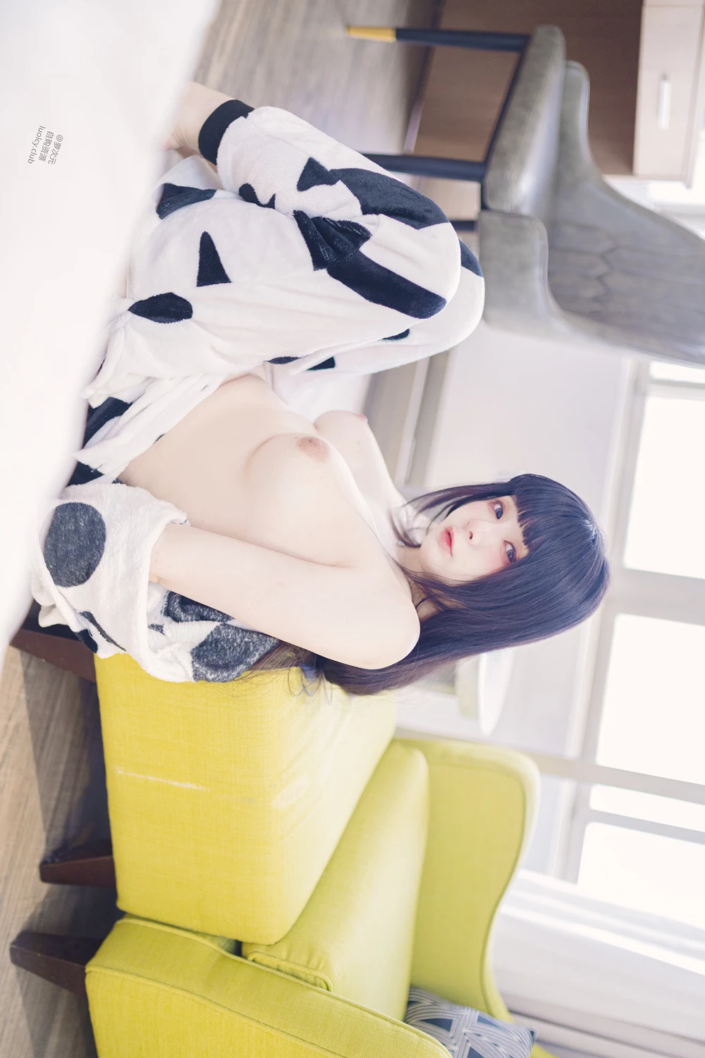 Cosplay 落落Raku – 奶牛Milky & 白衣小猫Kitten - P35