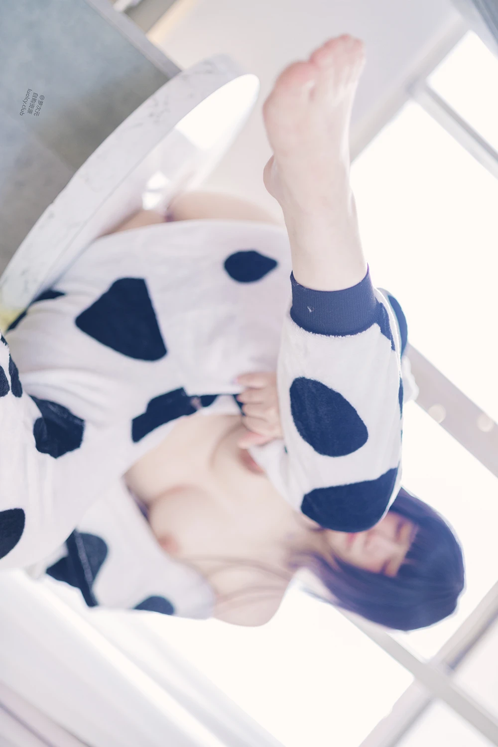 Cosplay 落落Raku – 奶牛Milky & 白衣小猫Kitten - P45