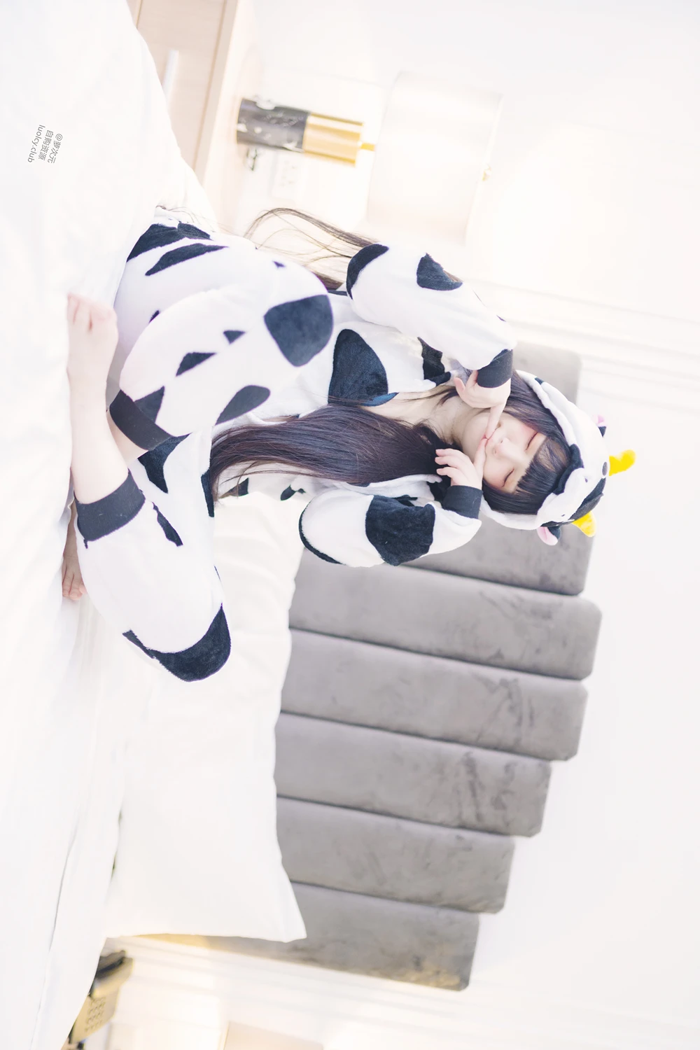 Cosplay 落落Raku – 奶牛Milky & 白衣小猫Kitten - P5