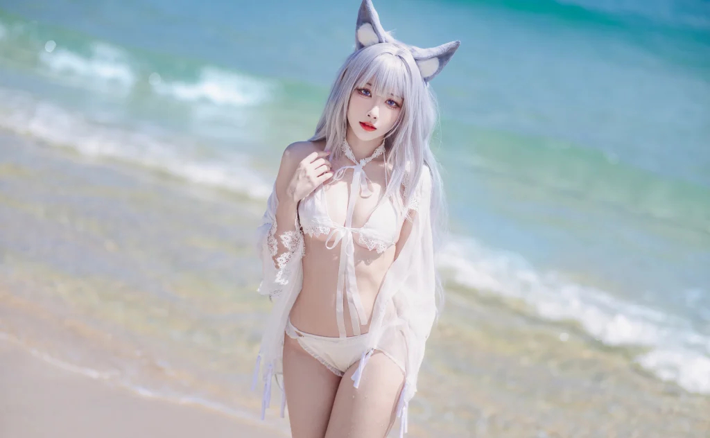 Coser@宫本桜: 碧蓝航线 信浓 白沙幽梦 (20 photos)