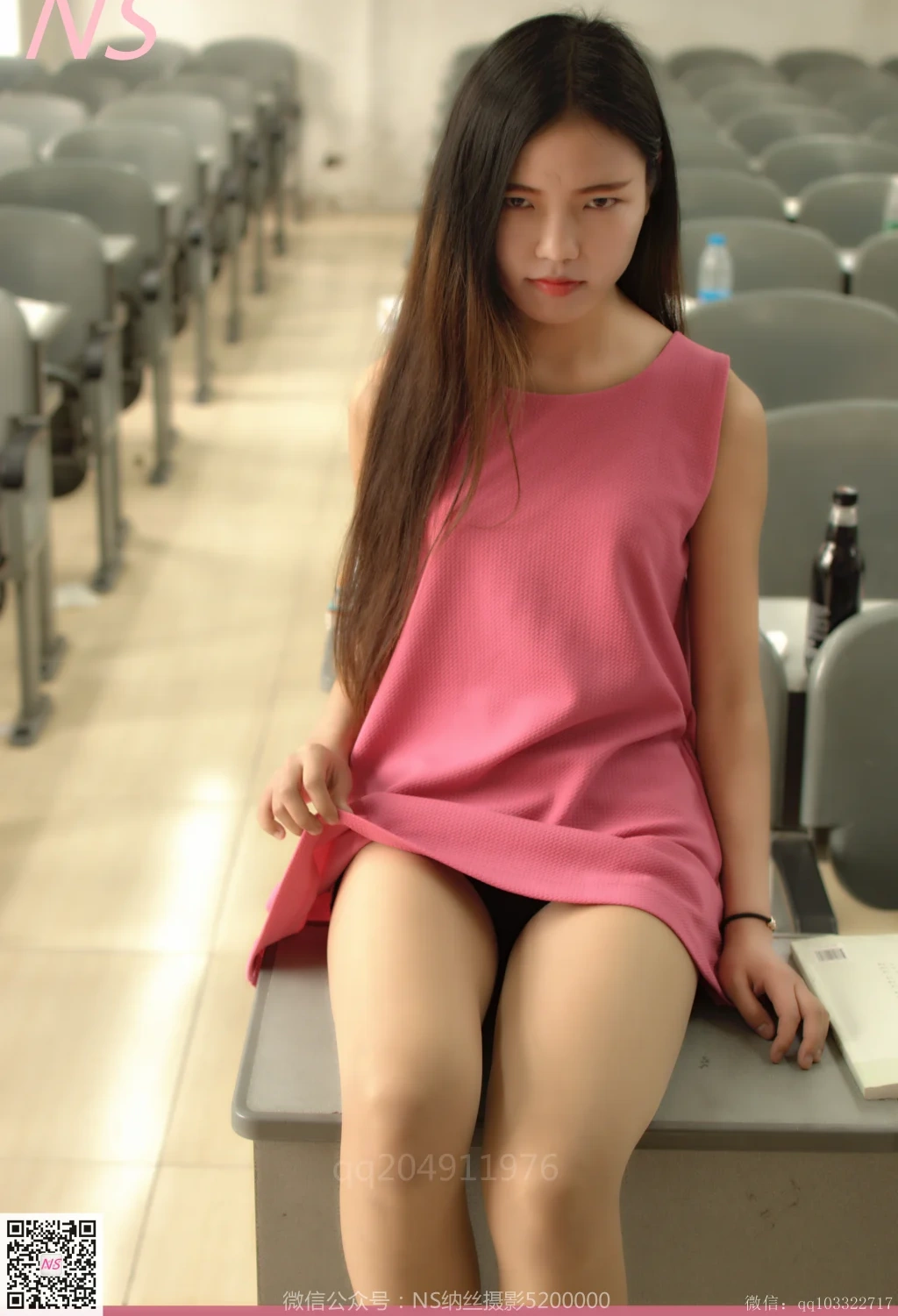 [NS纳丝摄影] No.171: 悠悠 肉丝红衣女孩 (35 photos) - P5