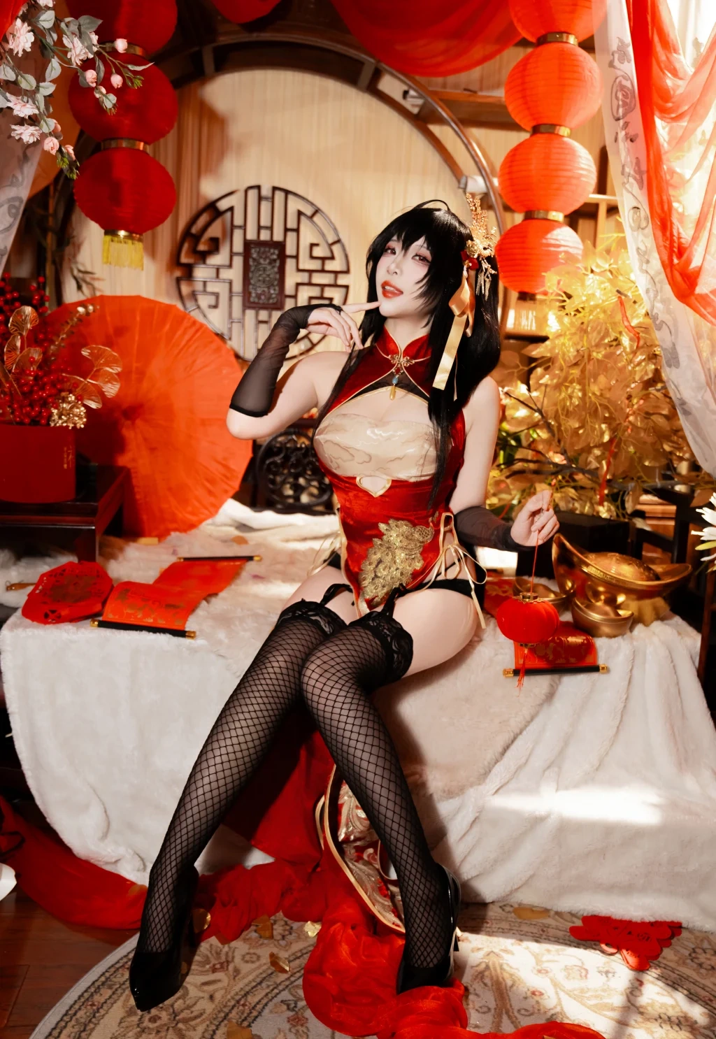 Coser@二佐Nisa: 碧蓝航线-大凤·旗袍 (38 photos) - P16
